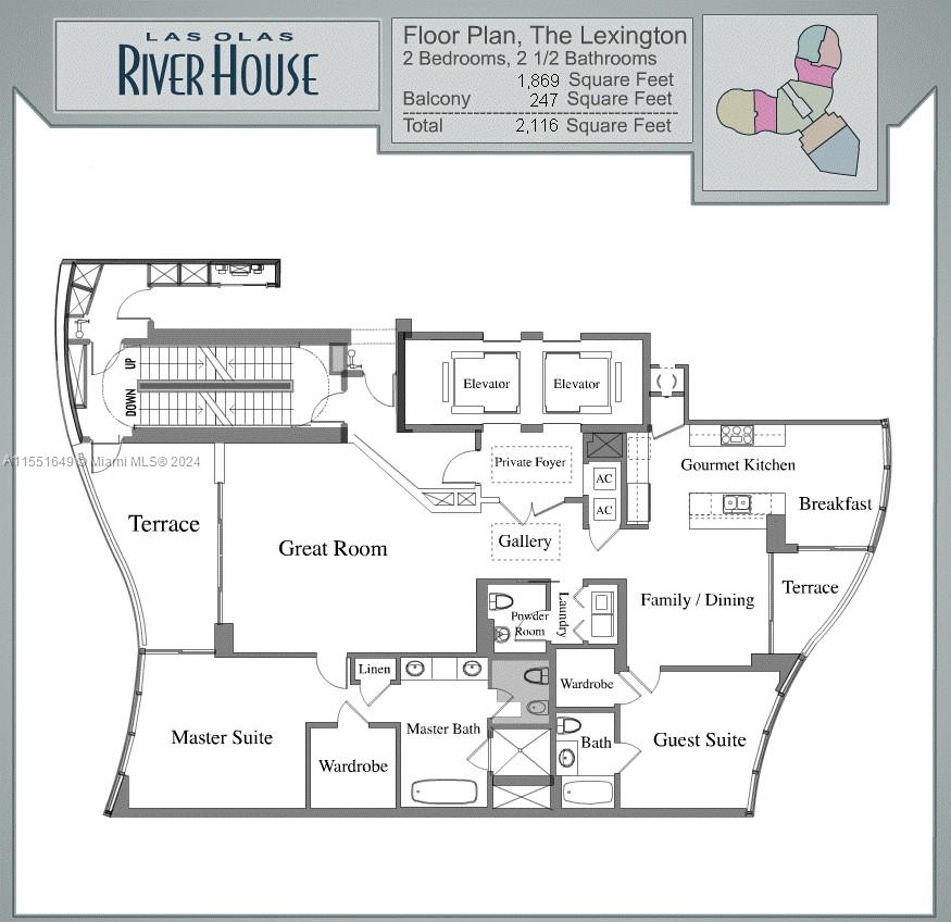 333 Las Olas Way 2406, Fort Lauderdale, Florida 33301, 2 Bedrooms Bedrooms, ,2 BathroomsBathrooms,Residential,For Sale,333 Las Olas Way 2406,A11551649