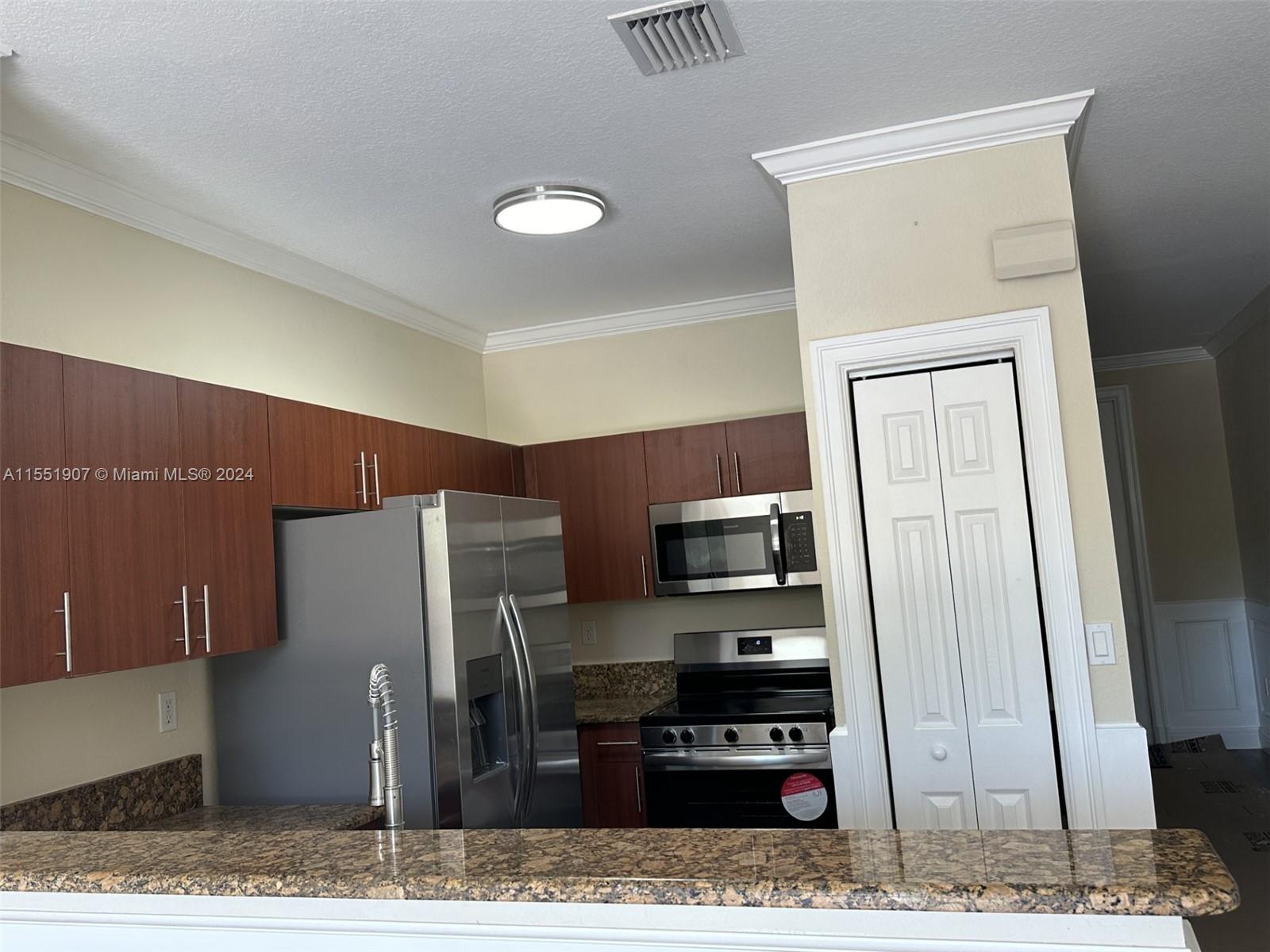 kitchen with new appliances