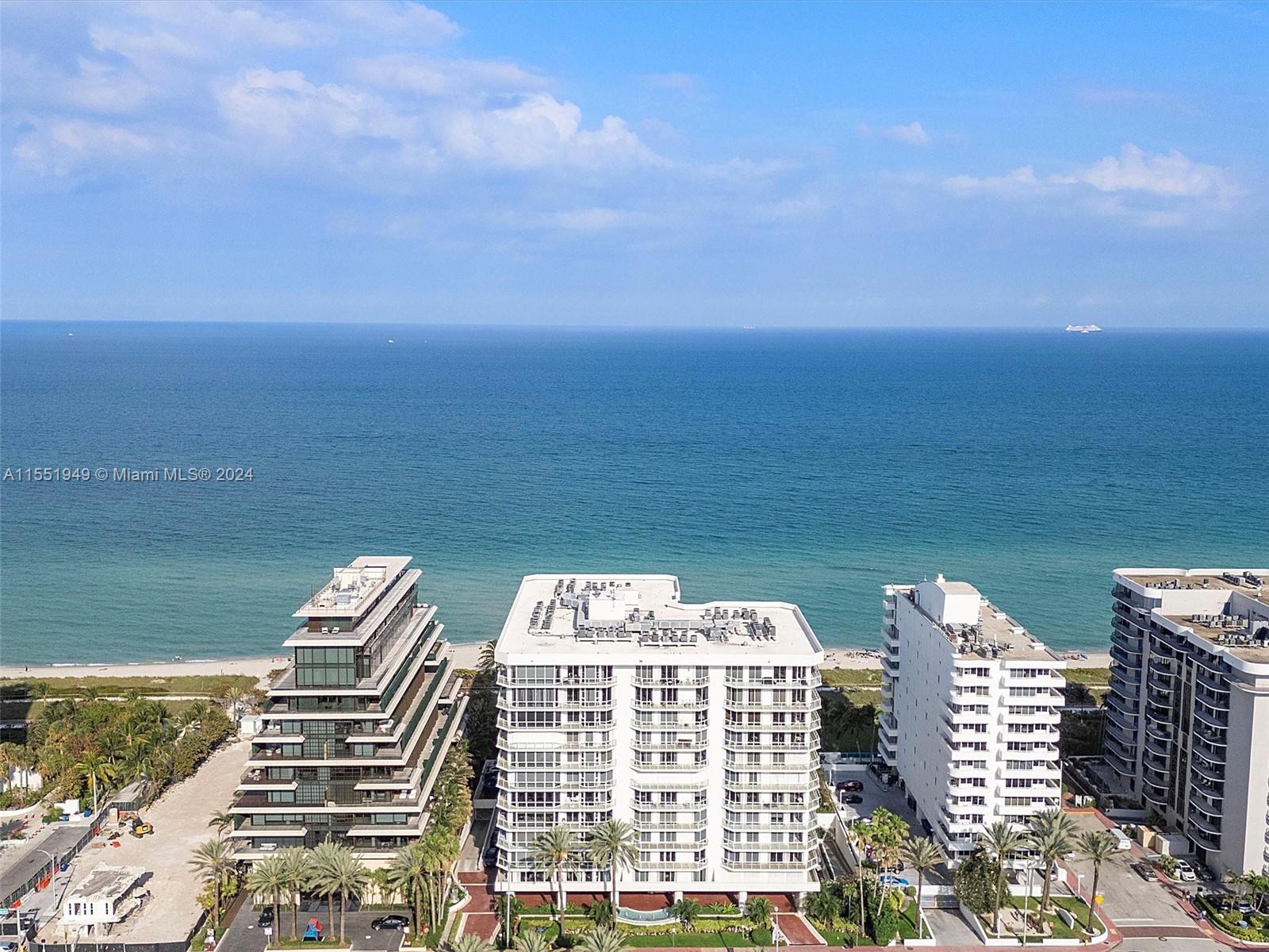 Penthouse 2 bedroom with 10' ceilings located directly on the beach in the beautiful town of Surfside .  This residence has Ocean & City views, marble floors throughout, spacious split bedrooms, breakfast area, & large walk-in closets.  The building has recently been renovated & offers direct ocean access, gorgeous new pool and deck, sauna, library, conference room, 24 hr valet & security, 2 covered parking, billiards, club room, & gym.  The Town of Surfside is South Florida's most charming and walkable beachside community. Located between both Miami & Fort Lauderdale International airports, Surfside is nestled between Miami Beach, Bal Harbour, & the Atlantic Ocean.   Pedestrian business district lined with unique shops, restaurants, parks & houses of worship.  Walk to Bal Harbour Shoppes.