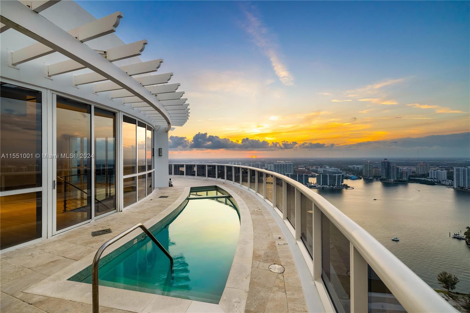 Fully remodeled PH on the 55th floor, boasting a magnificent living room w/ 22 ft ceiling, 2 meticulously crafted floors, & an elevator for effortless access, this residence offers 5,727sf of interior space & 1,500sf outdoor terrace. Private pool & jacuzzi w/ stunning views of the Ocean & skyline. All 6 beds w/ floor-to-ceiling windows & panoramic views, 2 state-of-the-art kitchens by Poliform, & high-end fixtures, marble countertops, & Wolf-Subzero appliances. Elegant vanities sourced from Florence, a wine cellar for over 1,000 bottles & full home automation adds modern convenience to the home's refinement. This building offers guard-gated entry, multiple pools, gourmet restaurants, state-of-the-art gym, comp valet parking for your guests & exclusive beach services.