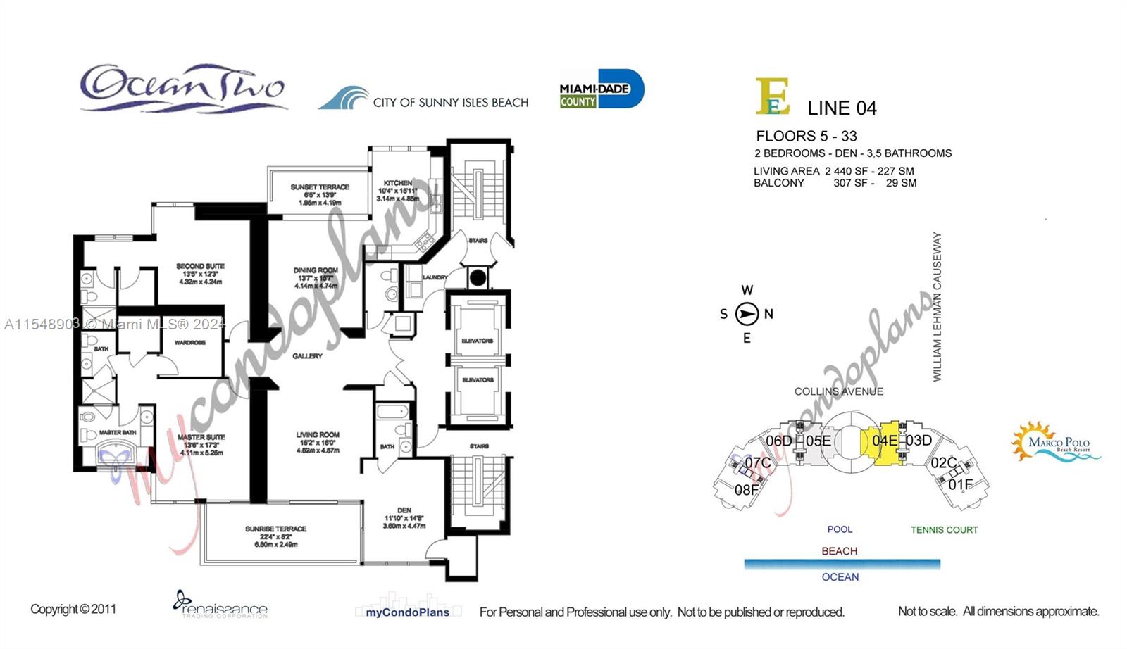 19111 Collins Ave 504, Sunny Isles Beach, Florida 33160, 3 Bedrooms Bedrooms, ,4 BathroomsBathrooms,Residential,For Sale,19111 Collins Ave 504,A11548903