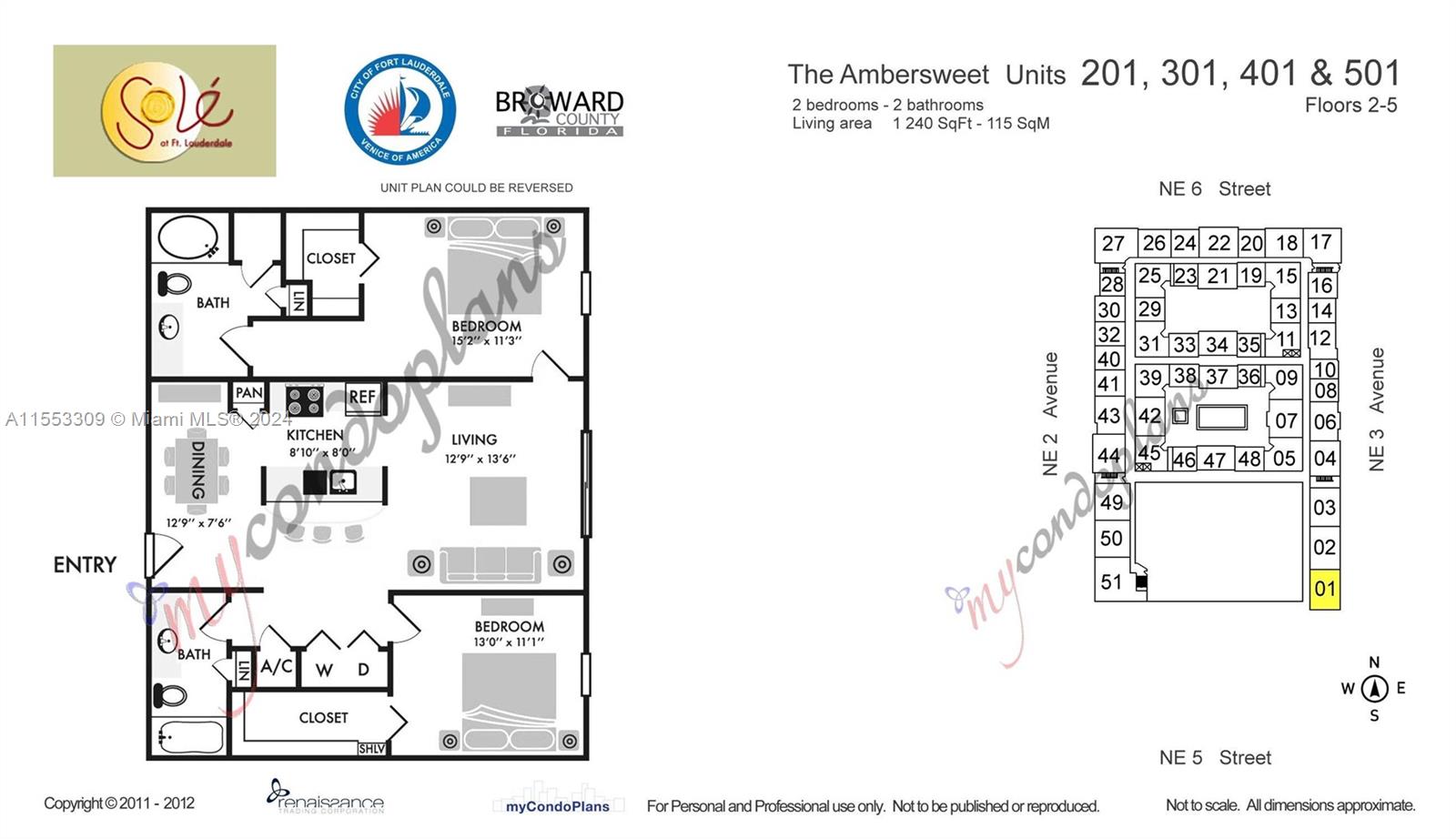 533 NE 3rd Ave 501, Fort Lauderdale, Florida 33301, 2 Bedrooms Bedrooms, ,2 BathroomsBathrooms,Residential,For Sale,533 NE 3rd Ave 501,A11553309