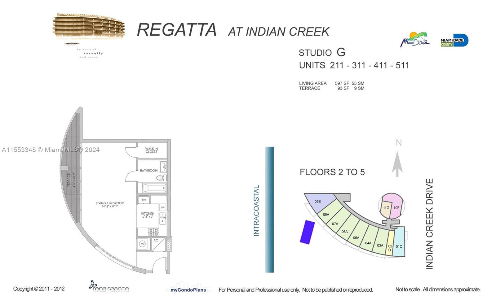 6580 Indian Creek Dr 411, Miami Beach, Florida 33141, ,1 BathroomBathrooms,Residential,For Sale,6580 Indian Creek Dr 411,A11553348