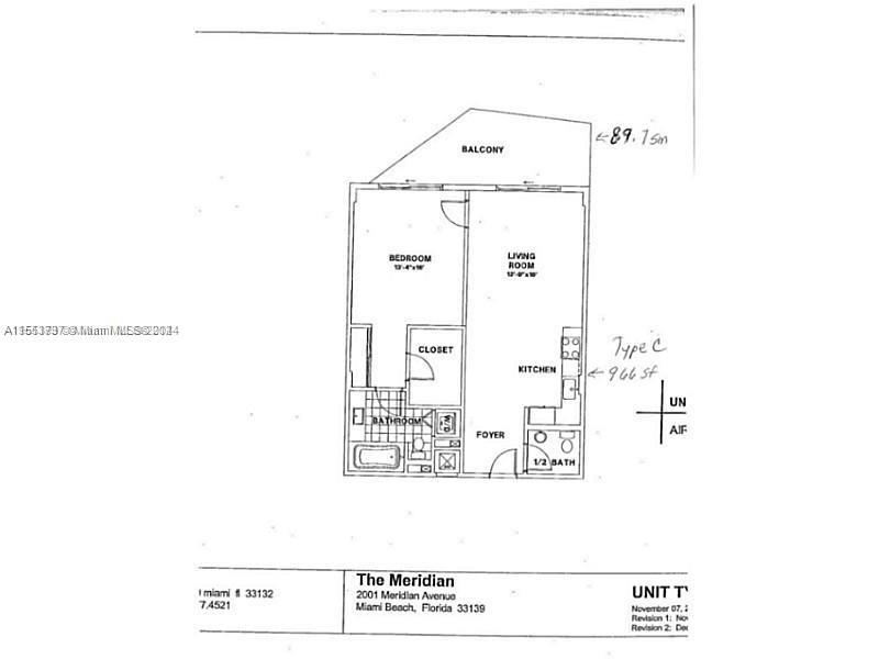 2001 Meridian Ave 421, Miami Beach, Florida 33139, 1 Bedroom Bedrooms, ,1 BathroomBathrooms,Residential,For Sale,2001 Meridian Ave 421,A11553737