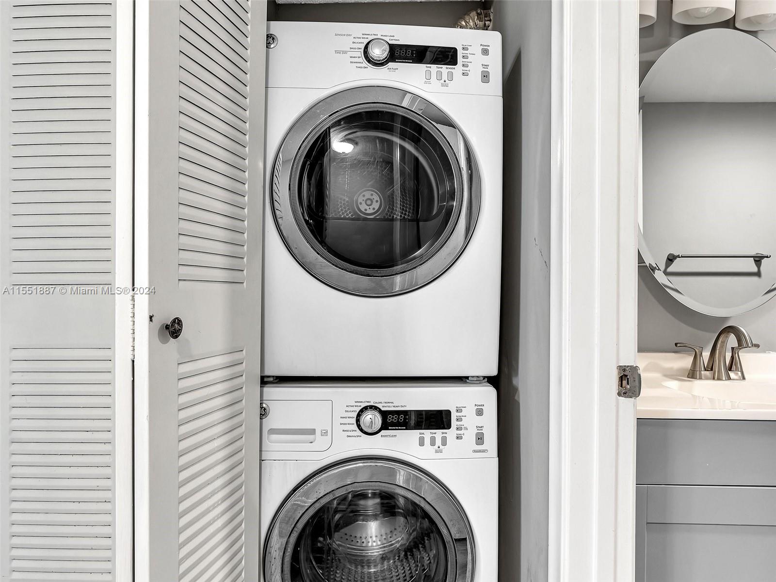 washer and dryer location