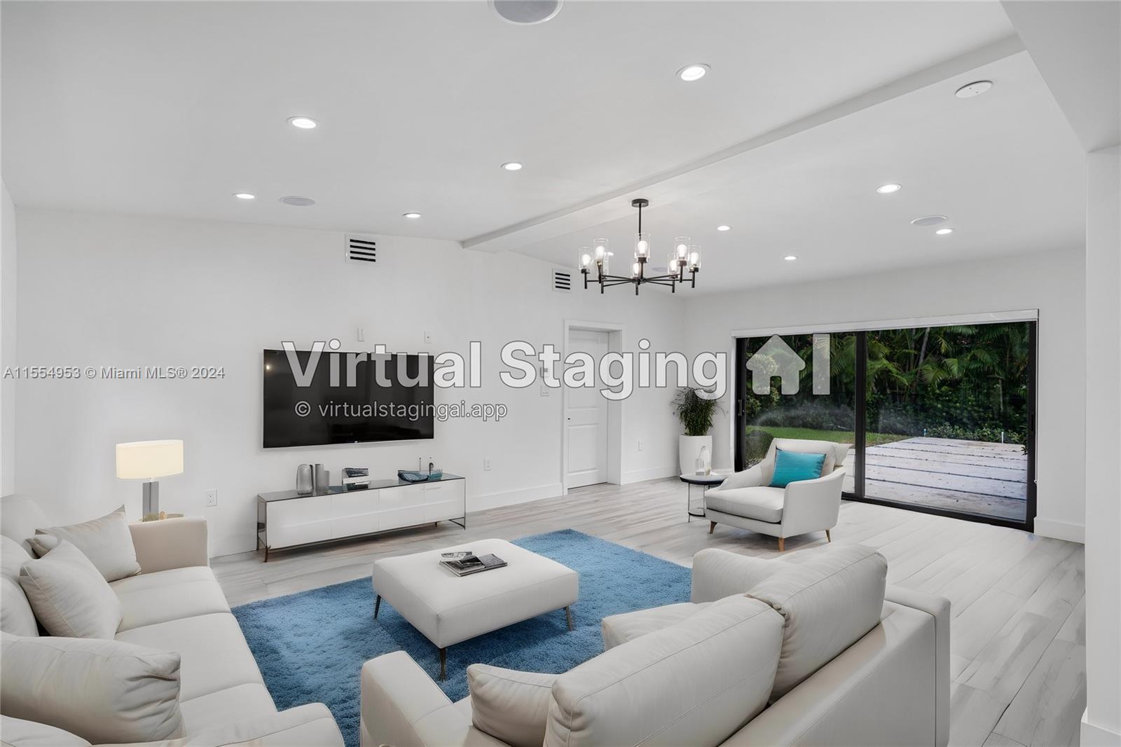 Virtually staged