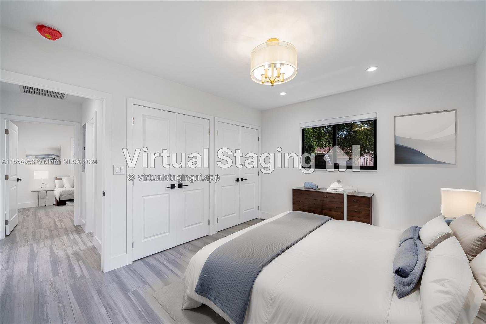 Virtually staged