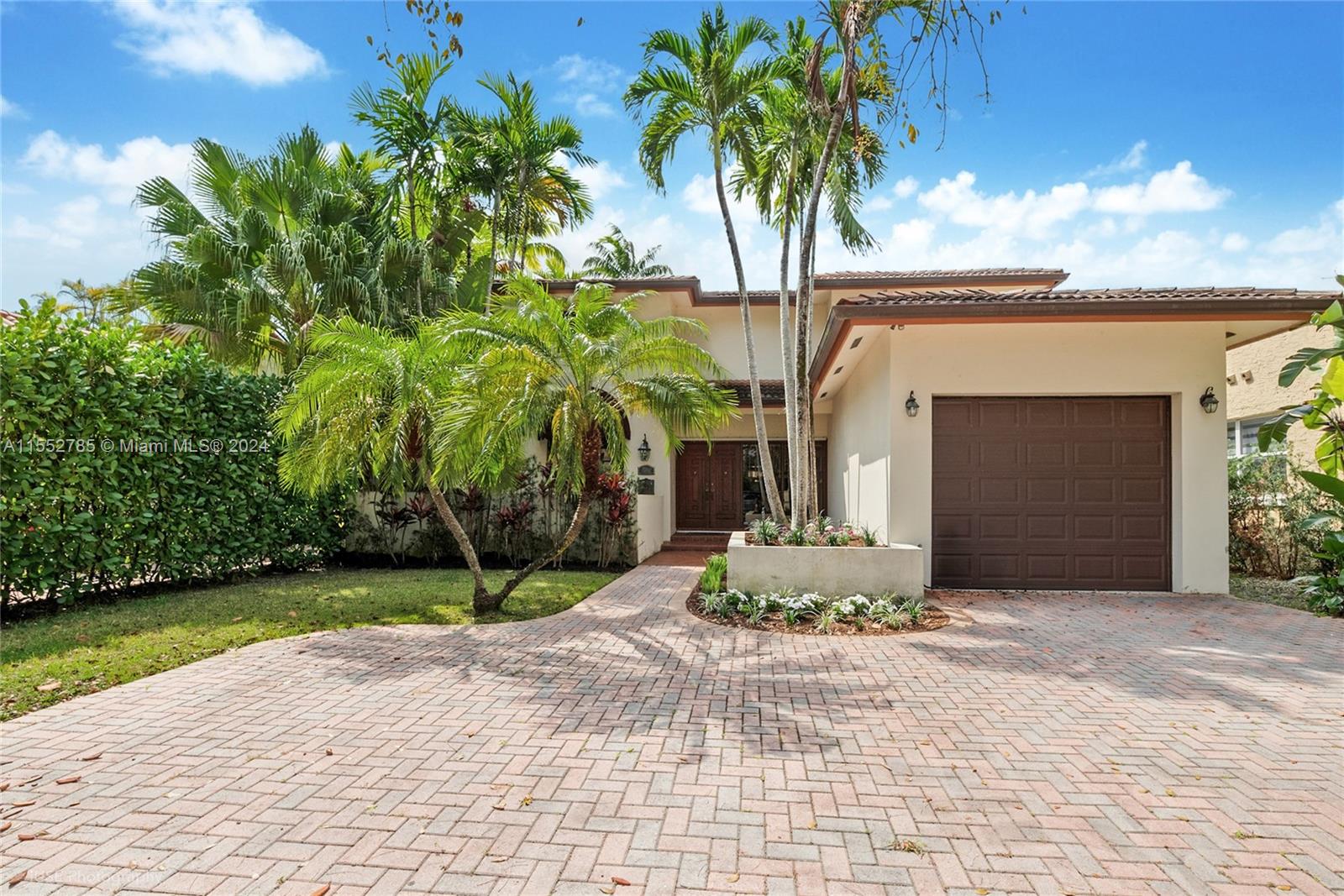 Welcome to your future home, where the thrill of potential meets the charm of possibility! Pull up to this central & splendid 2-story Coral Gables home which boasts a spectacular floor plan (2810 total sf) Downstairs: Living, Dining, Family, Kitchen, Half Bath & 1-car Garage. Upstairs: 3 bedrooms/2 baths w/2 balconies overlooking your lush backyard (5650 sf lot). Paved Driveway. While this home is in impeccable condition, it eagerly awaits modern updates to truly shine. Embrace the opportunity to transform this diamond in the rough into the jewel of the neighborhood! Easy to show!