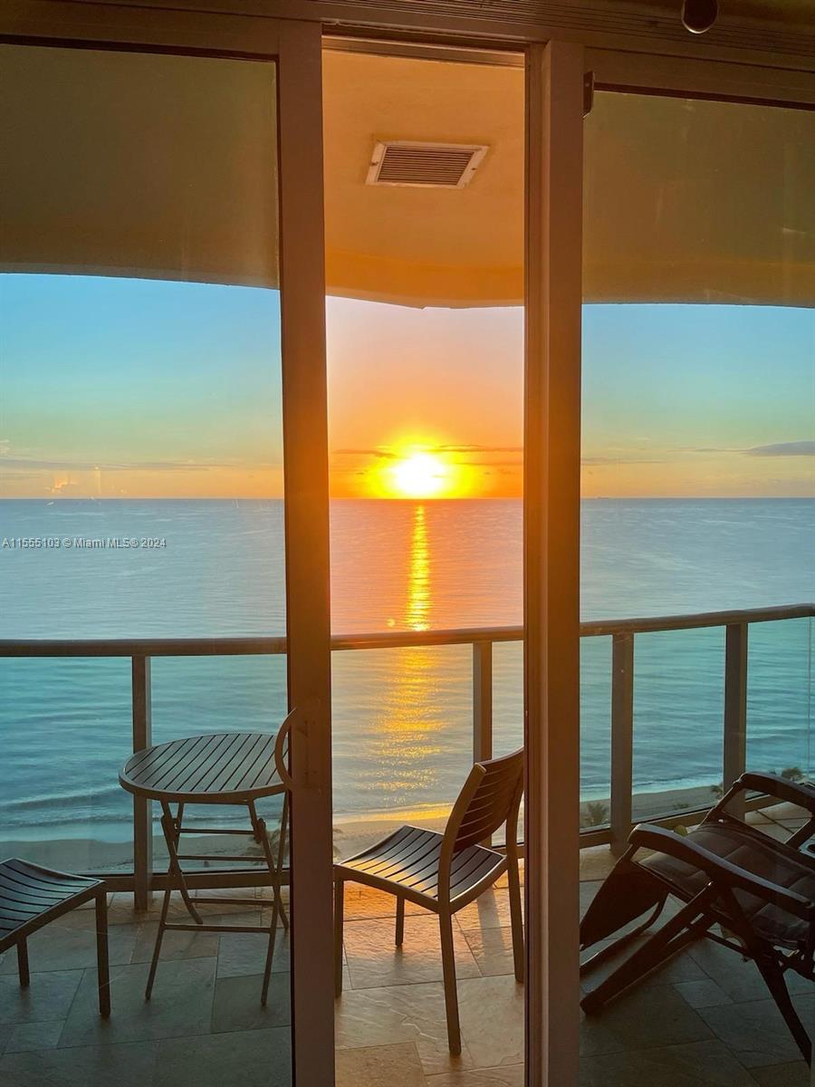 view from the balcony