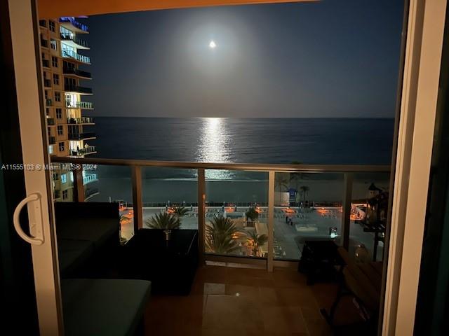 view from the balcony