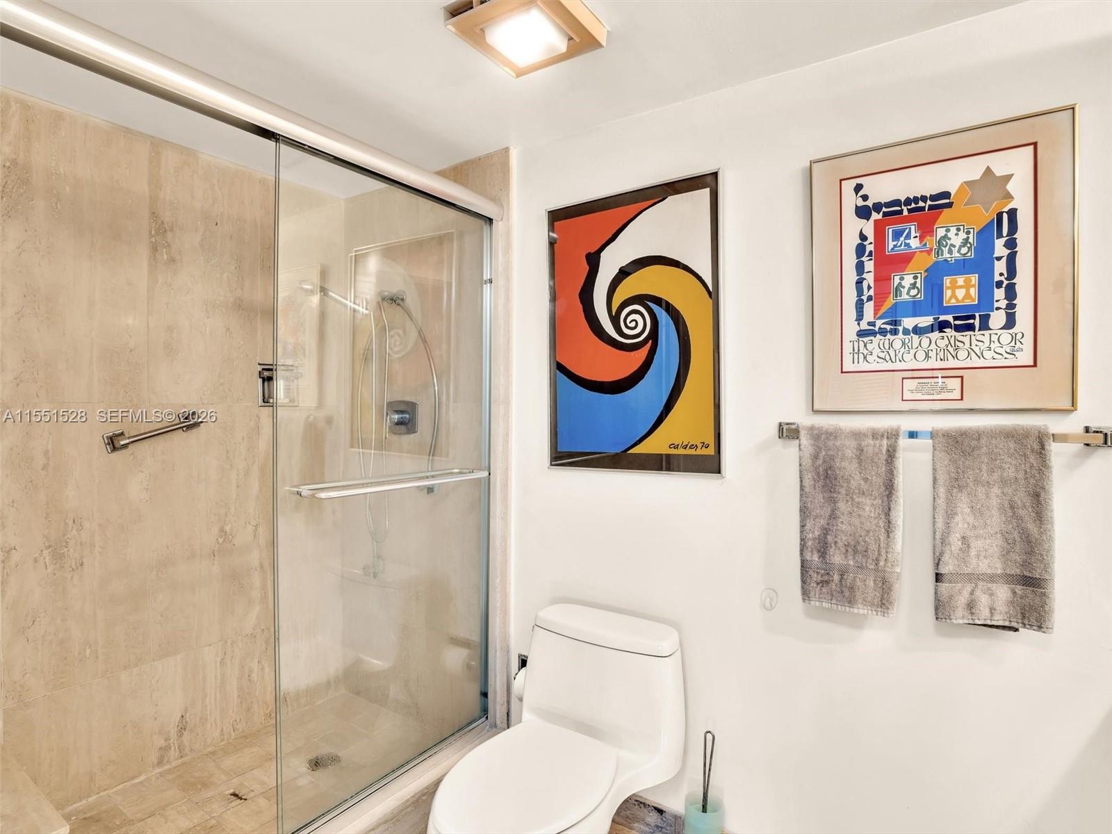 Primary bedroom with ocean views