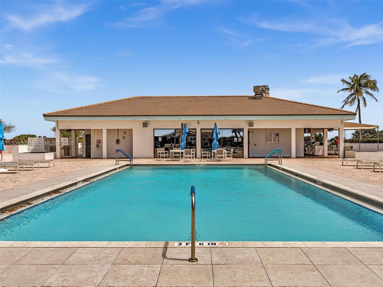 West pool opposite restaurant