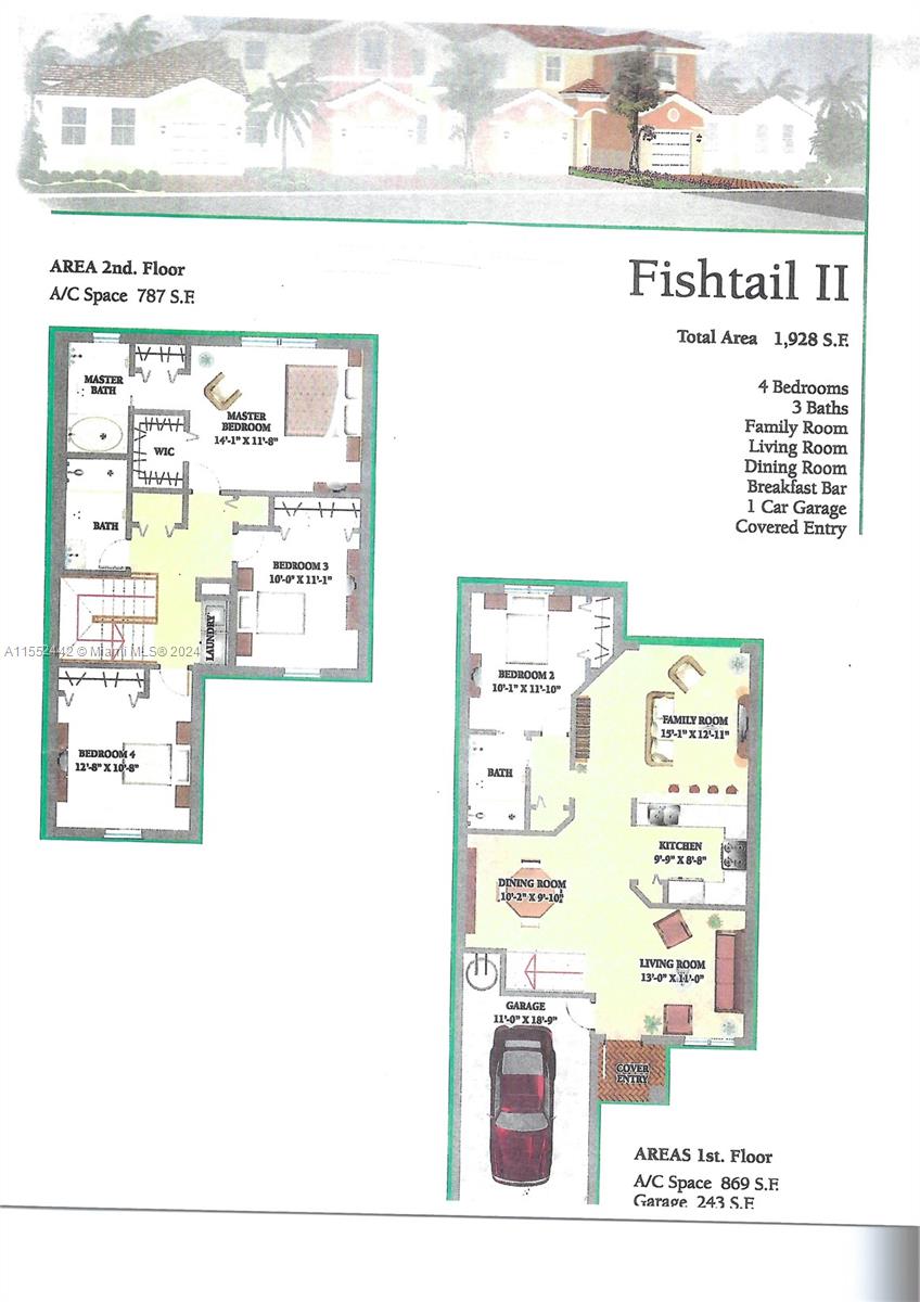 24450 SW 109th Pl, Homestead, Florida 33032, 4 Bedrooms Bedrooms, ,3 BathroomsBathrooms,Residential,For Sale,24450 SW 109th Pl,A11552442