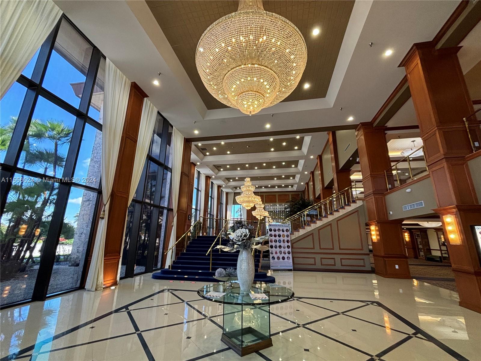 Luxurious Clubhouse lobby.