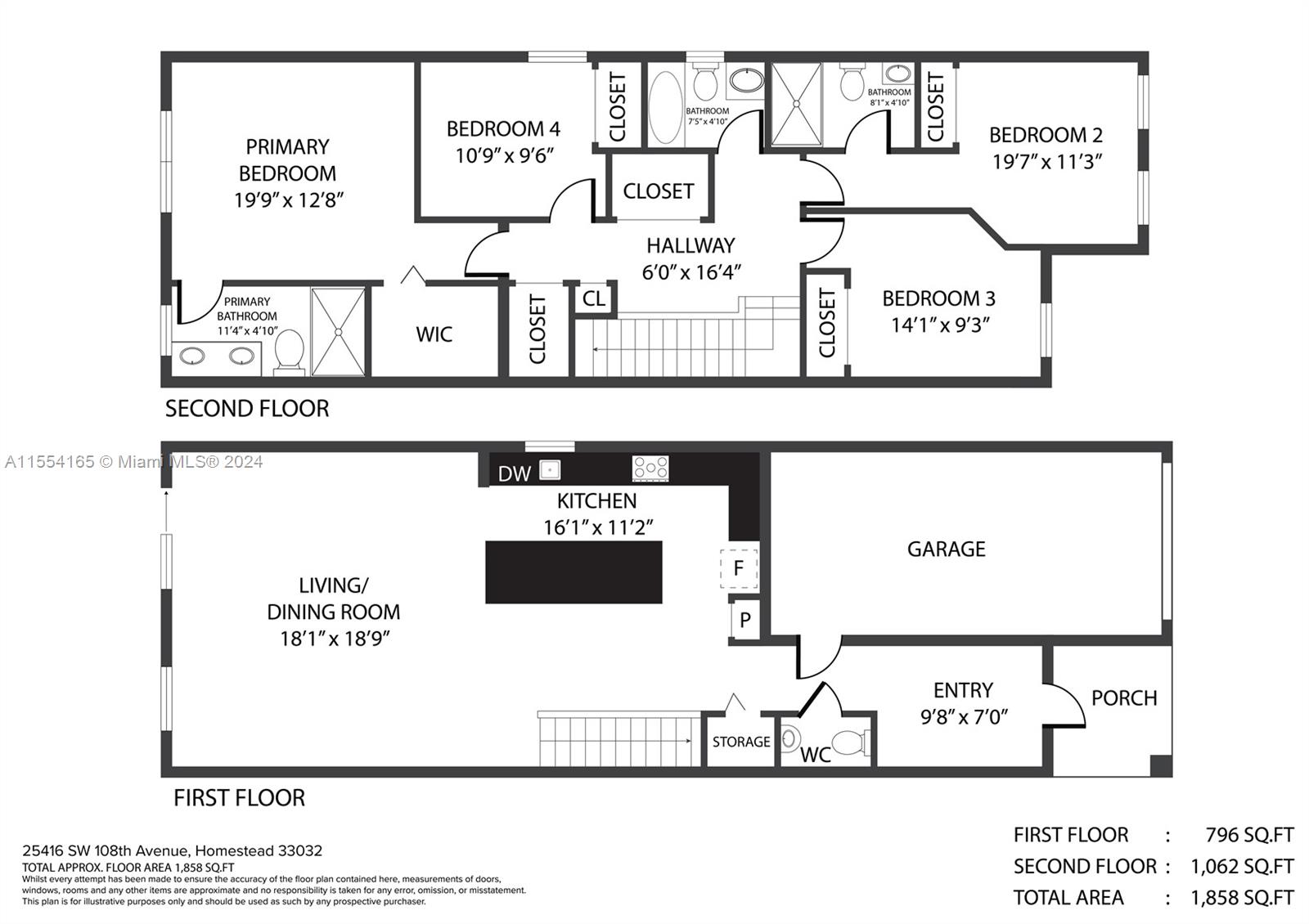 25416 SW 108th Ave, Homestead, Florida 33032, 4 Bedrooms Bedrooms, ,3 BathroomsBathrooms,Residential,For Sale,25416 SW 108th Ave,A11554165