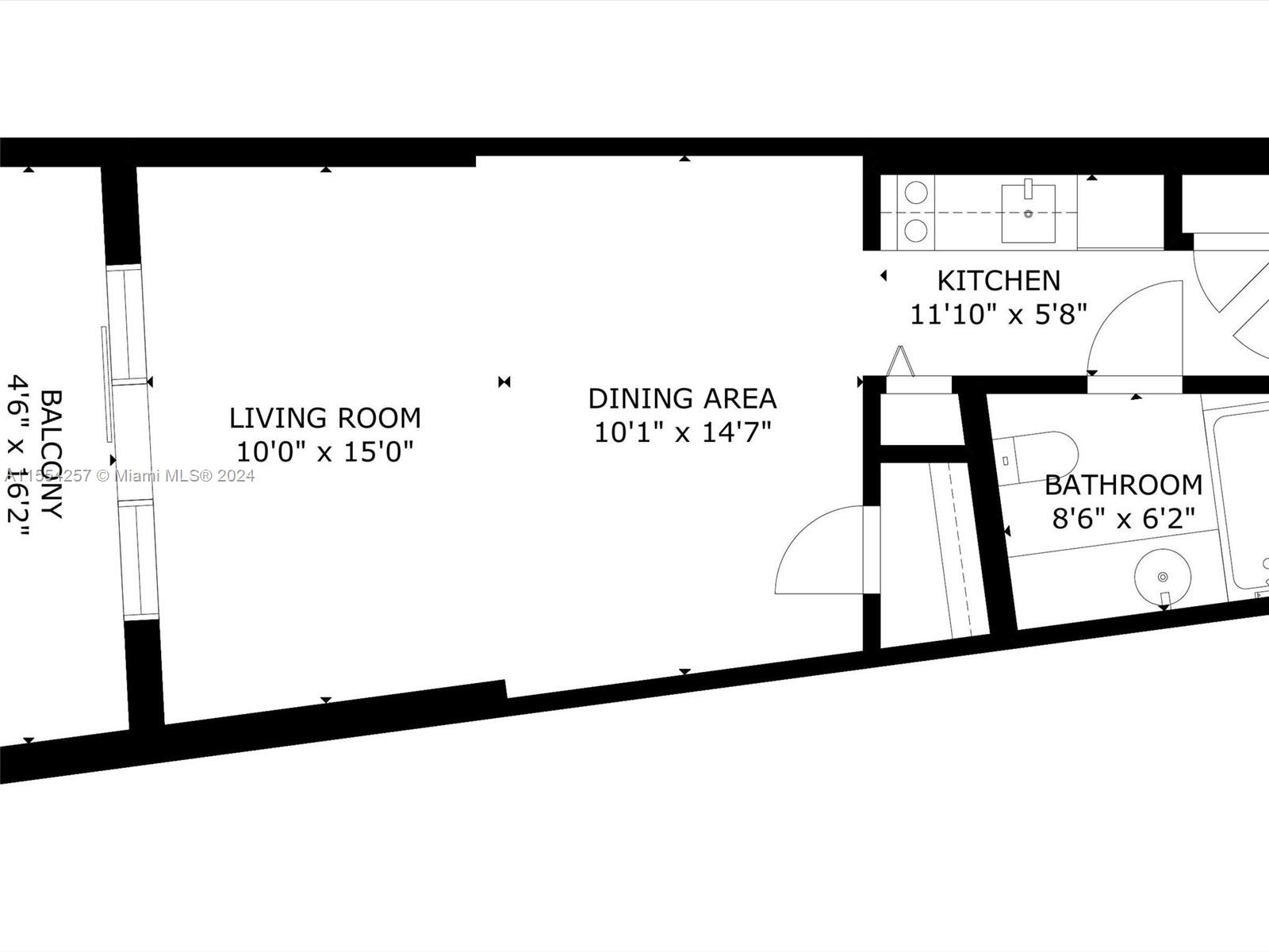 1750 N Bayshore Dr 3407, Miami, Florida 33132, ,1 BathroomBathrooms,Residential,For Sale,1750 N Bayshore Dr 3407,A11554257