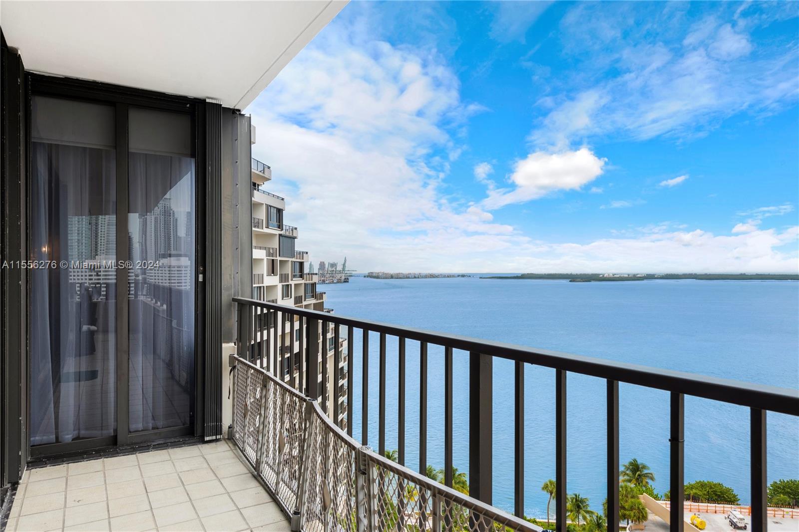 Stunning panoramic Biscayne Bay and Miami skyline views highlight this fully renovated 2-bed, 2.5-bath corner residence at Brickell Key One. This 1,577 square foot unit is open, spacious, and ideal for entertaining, with breathtaking views from the 18th-floor wrap-around balcony. A split-bedroom floor plan provides excellent privacy for residents, with balcony access from both bedrooms. Bedrooms include ample closets and blackout shades. The large customized master closet is an oversized walk-in with private access to the fully updated master bath. This is available for 6 months starting April 1st 2024.