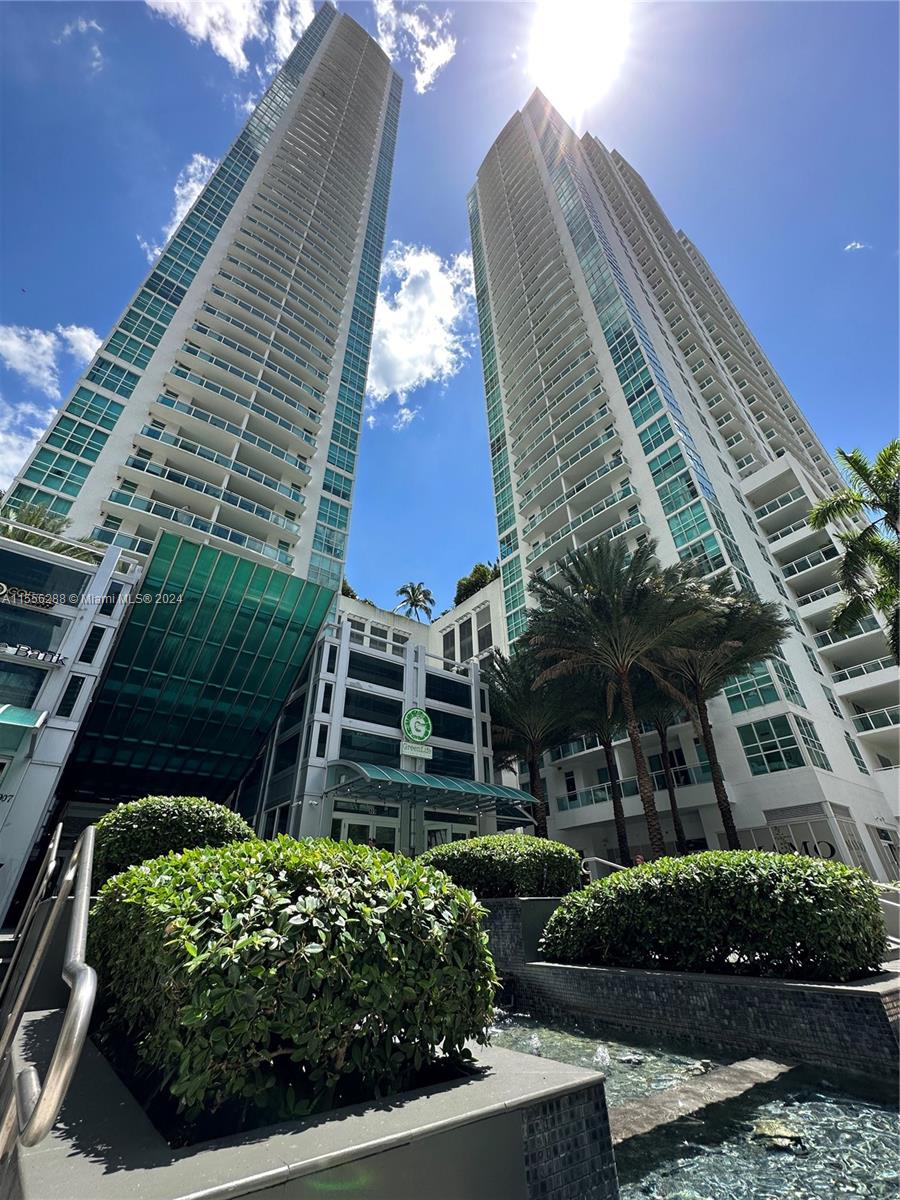 Plaza area with restaurants