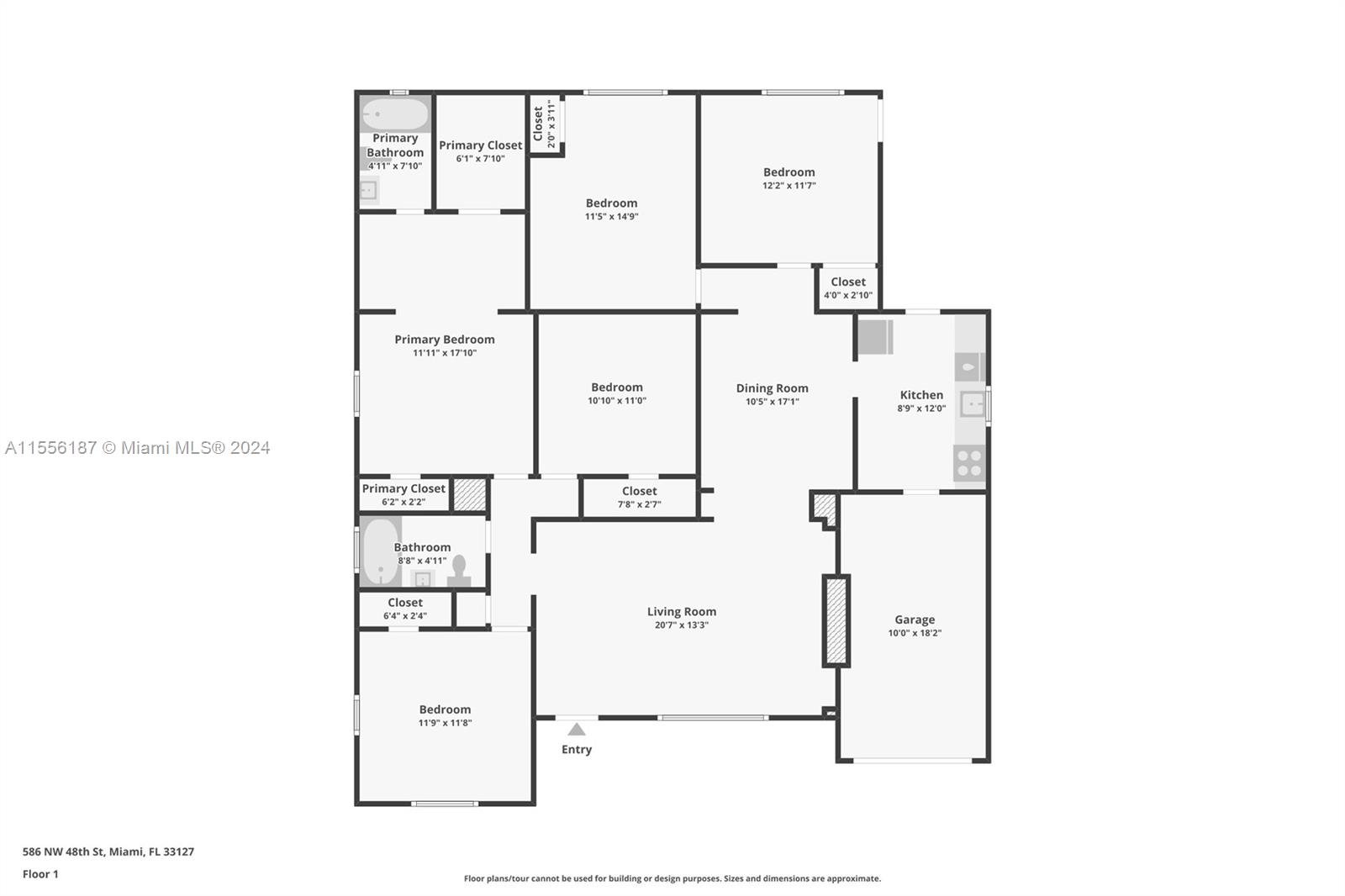 586 NW 48th St, Miami, Florida 33127, 4 Bedrooms Bedrooms, ,2 BathroomsBathrooms,Residential,For Sale,586 NW 48th St,A11556187