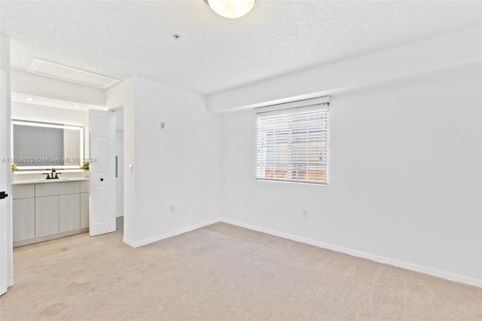 Guest bedroom with walk in closet
