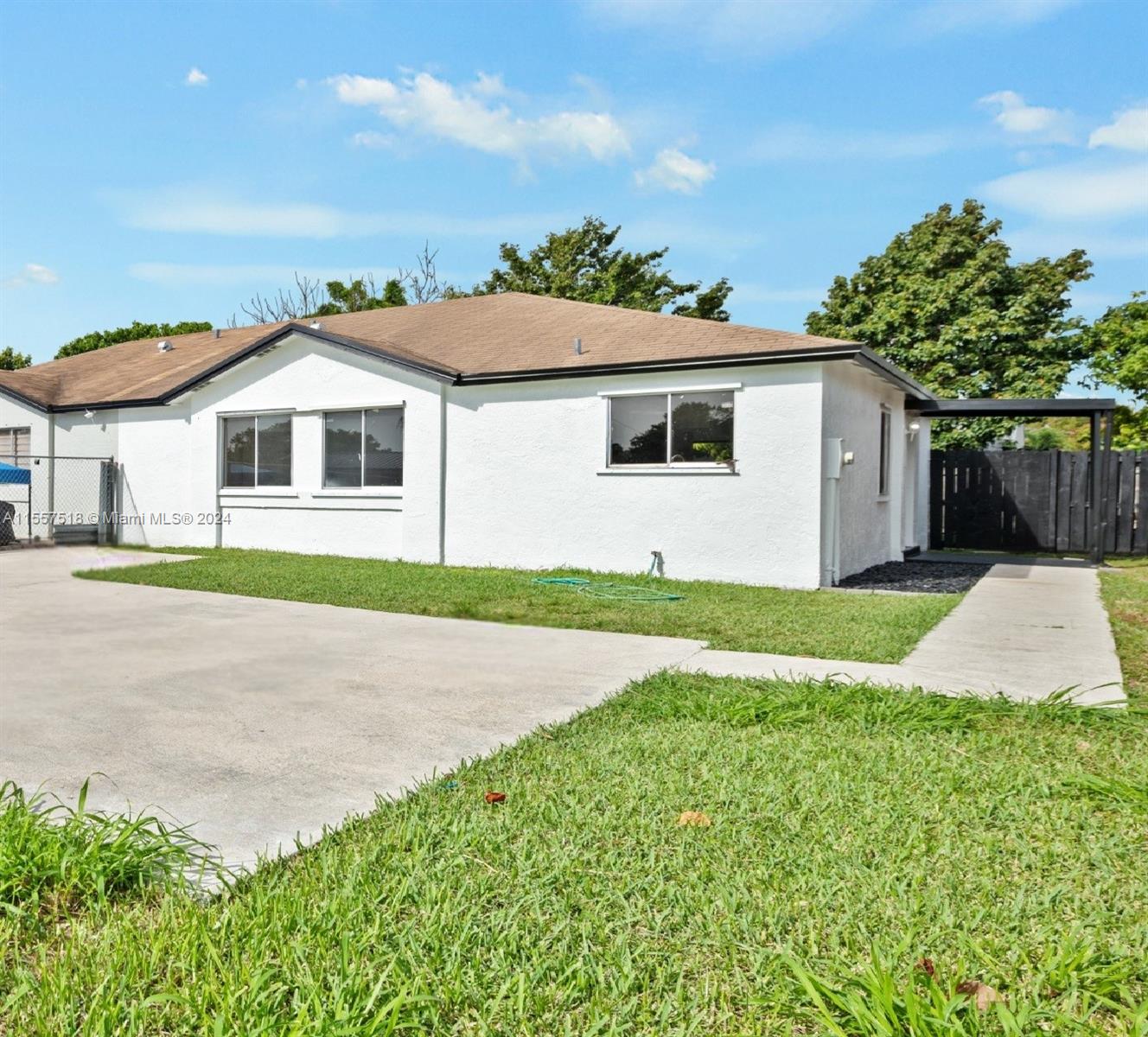 Come see this fully renovated 3-bedroom, 2-bathroom home featuring an updated kitchen, modern bathrooms, new laminate and tile flooring, all-new stainless-steel appliances, recessed lights throughout, freshly painted interior and exterior, and a newer roof. The backyard is fenced for privacy, with a shed for storage. There's plenty of space available to add a pool or covered deck. Adjacent, is a beautiful side porch, decorated with meticulously landscaped black river rocks. The large front driveway can accommodate multiple cars. The home is vacant and move-in ready, with no HOA fees or rental restrictions. Conveniently located just minutes from the Turnpike. Additional pictures to uploaded today!