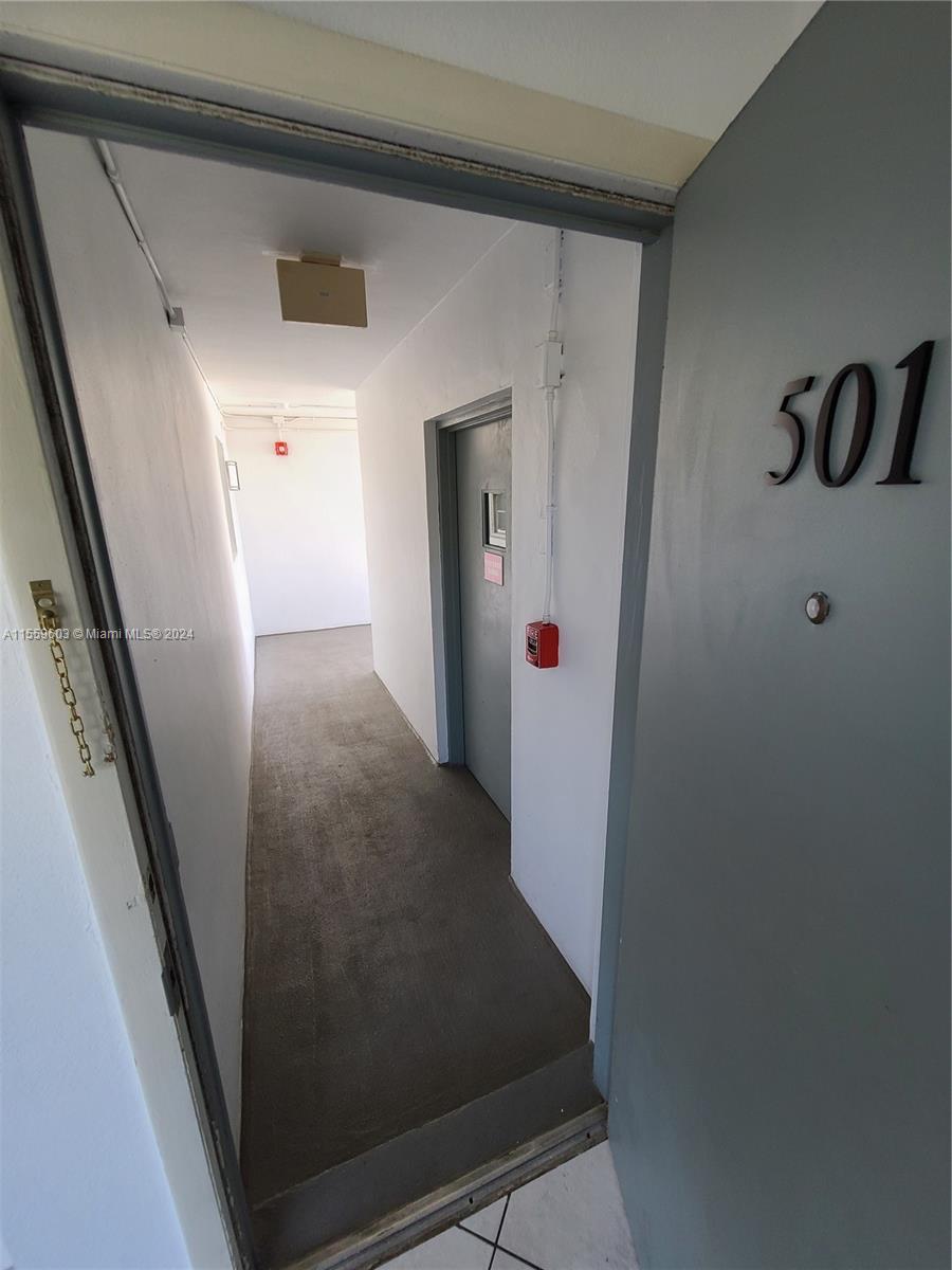 Basically your own private covered walkway...from the elevator to the penthouse door....very private entrance
