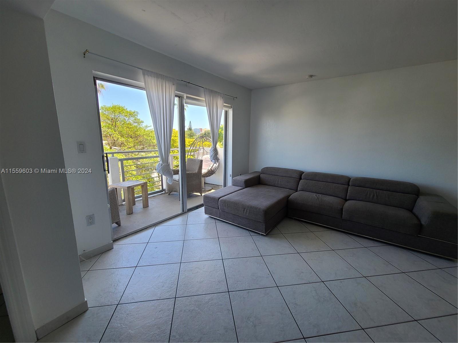 View of the living room from entry way