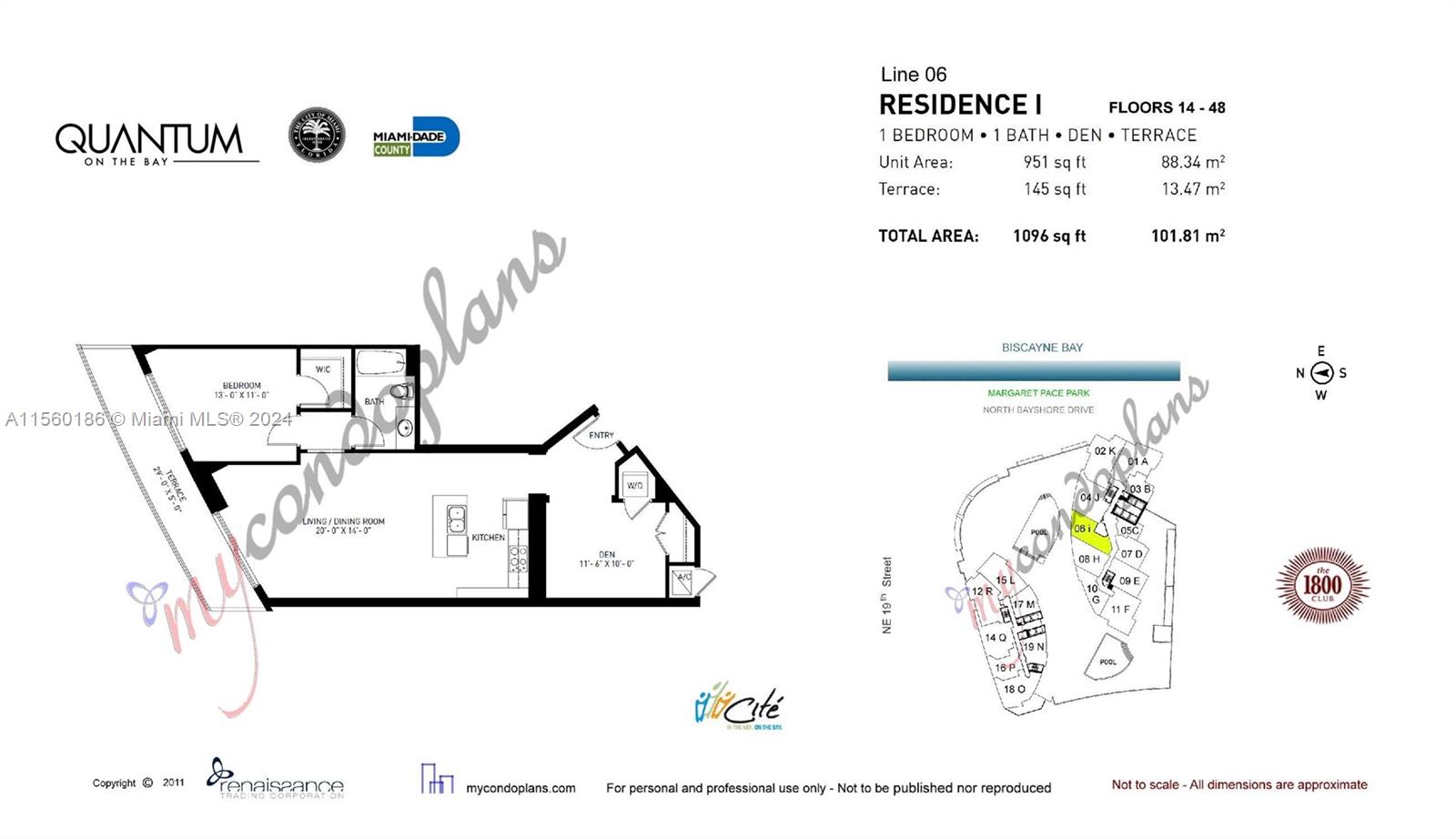 1900 N Bayshore Dr 2806, Miami, Florida 33132, 1 Bedroom Bedrooms, 2 Rooms Rooms,1 BathroomBathrooms,Residential,For Sale,1900 N Bayshore Dr 2806,A11560186