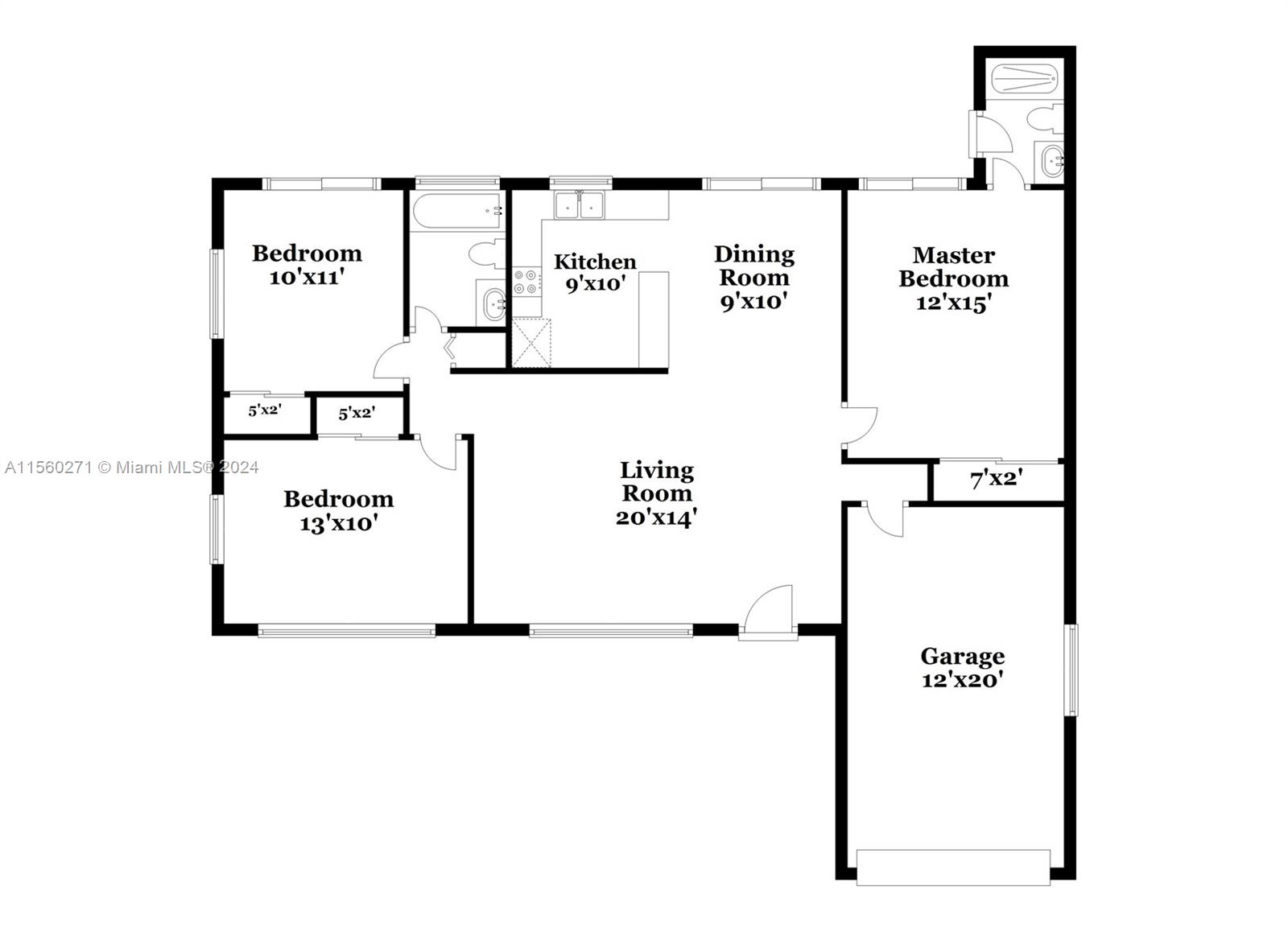 7816 Juniper St, Miramar, Florida 33023, 3 Bedrooms Bedrooms, ,2 BathroomsBathrooms,Residentiallease,For Rent,7816 Juniper St,A11560271