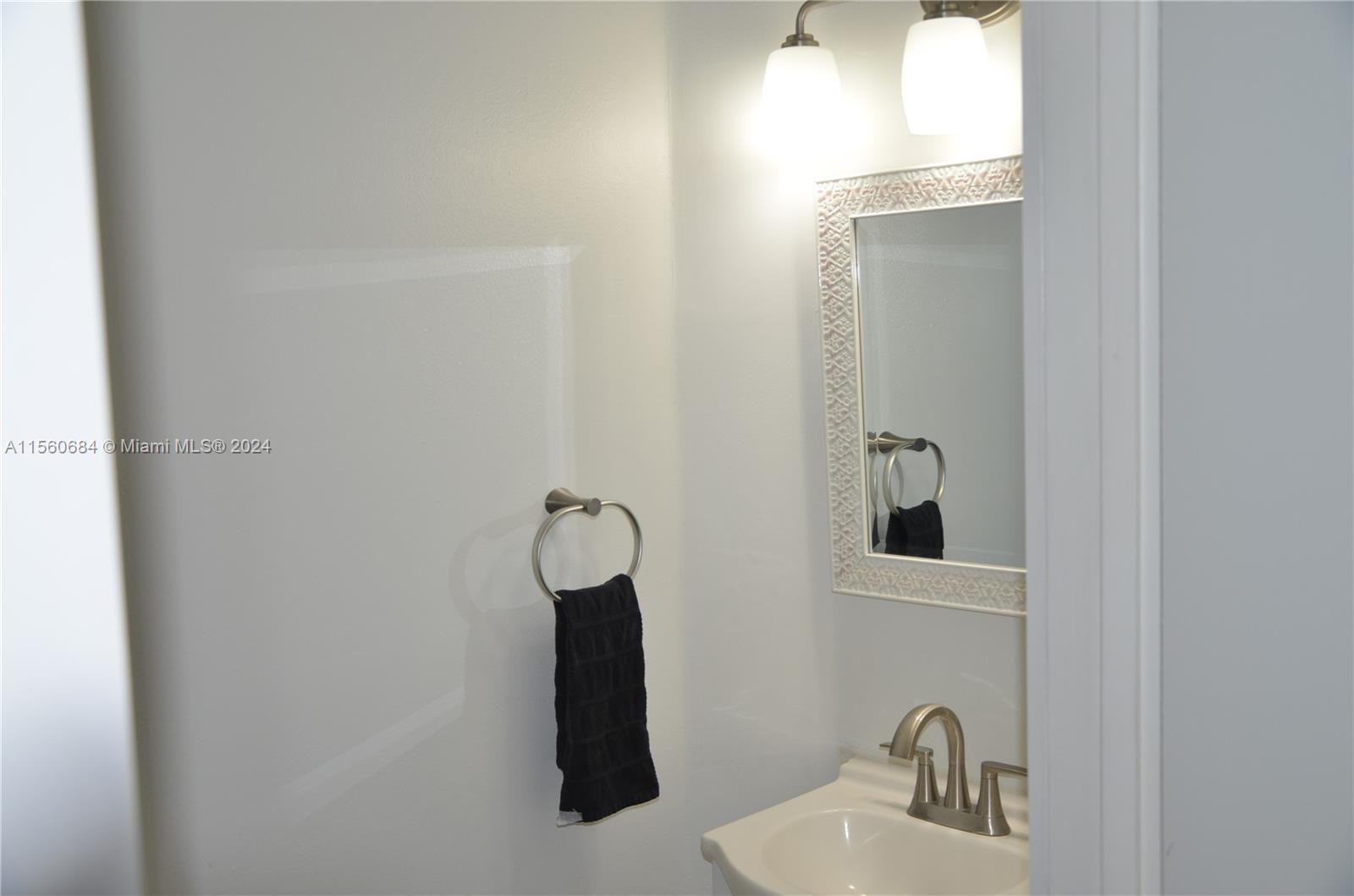Half bathroom downstairs