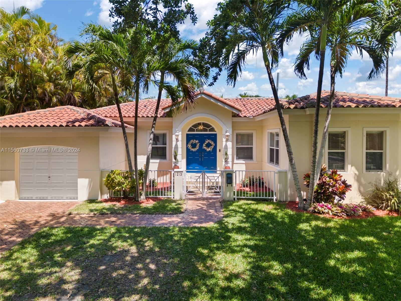 Constructed in 2005, this Custom Built home is nestled on a tranquil, tree-lined street in South Coral Gables. This exceptional residence boasts a split-bedroom layout, soaring ceilings, and a harmonious blend of wood and marble flooring. Recently remodeled, the kitchen showcases luxurious quartz countertops and gleaming stainless steel appliances, seamlessly flowing into a cozy family room. French doors grace the living room, dining room, family room, and master bedroom, inviting you to a private garden oasis with a spacious pool and patio. Enjoy the convenience of proximity to the University of Miami, shopping, Metro-rail, and Downtown.