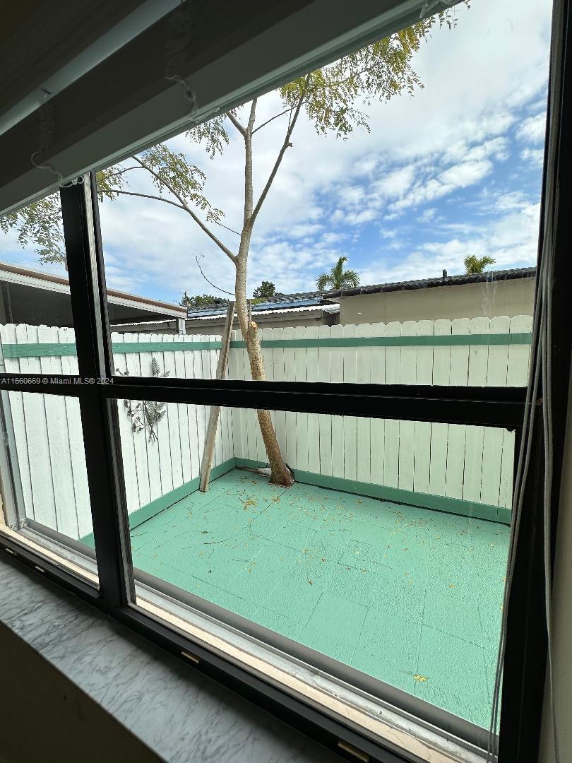 Patio view from master bedroom