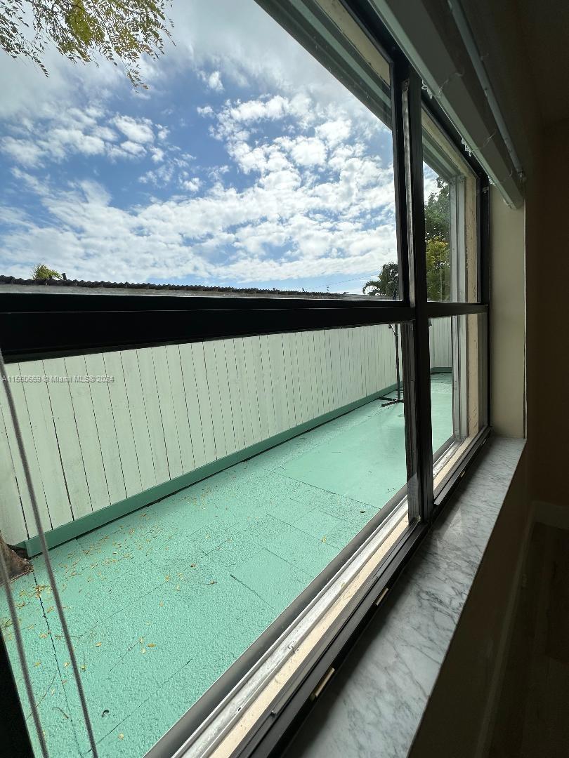 Patio view from master bedroom