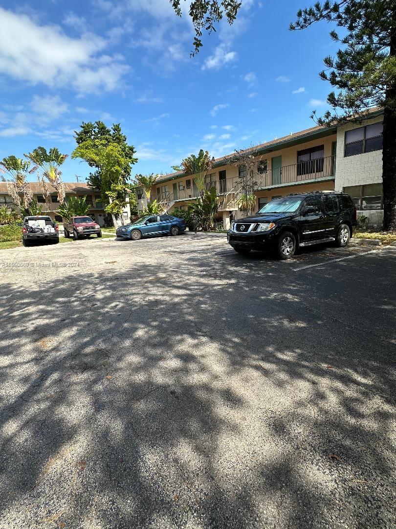 Parking area a buildings view