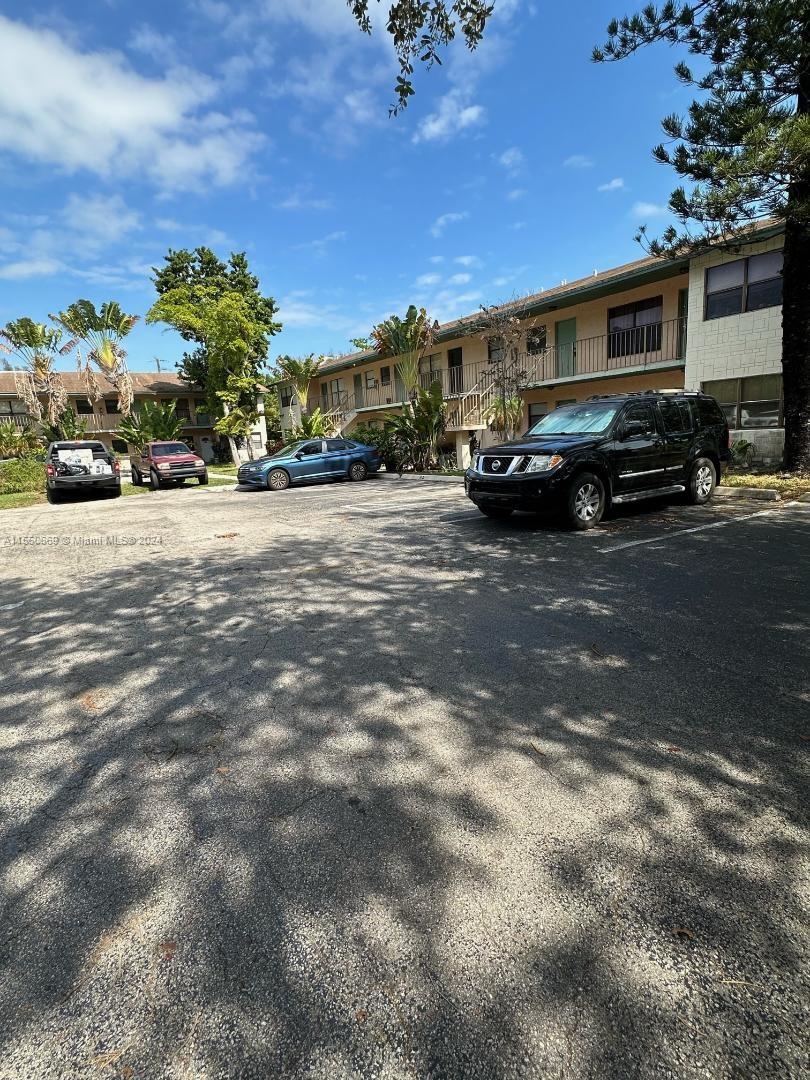 Parking area a buildings view