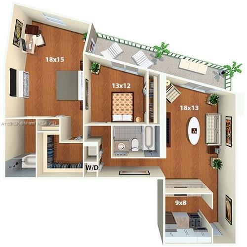 1756 N Bayshore Dr 17G, Miami, Florida 33132, 2 Bedrooms Bedrooms, ,2 BathroomsBathrooms,Residentiallease,For Rent,1756 N Bayshore Dr 17G,A11561381