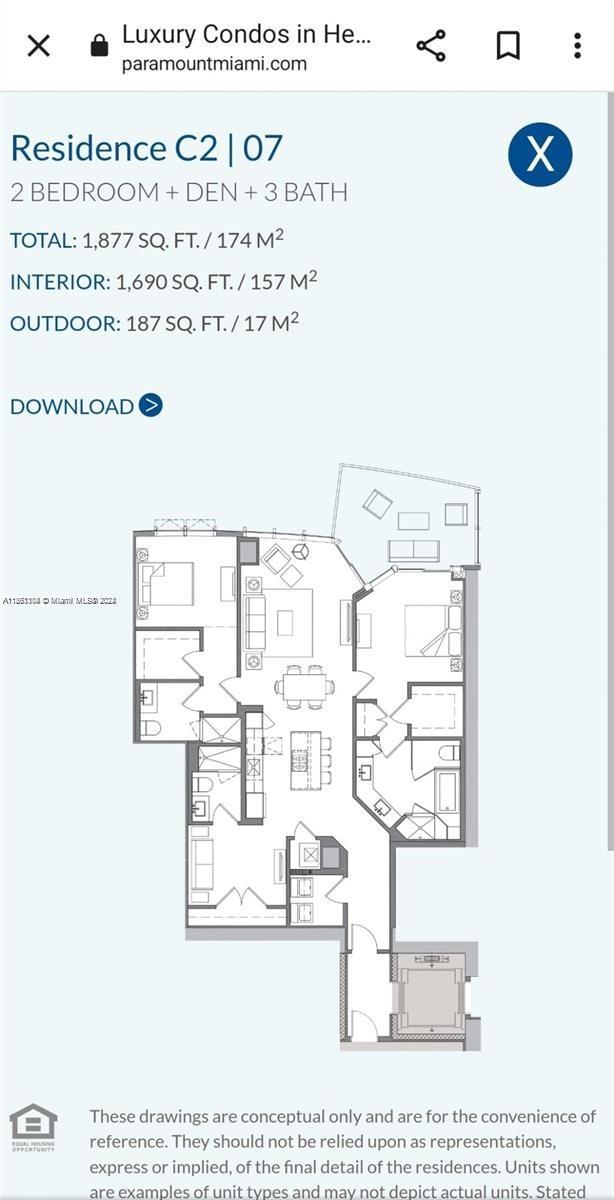 851 NE 1st Ave 4607, Miami, Florida 33132, 2 Bedrooms Bedrooms, ,3 BathroomsBathrooms,Residentiallease,For Rent,851 NE 1st Ave 4607,A11561104