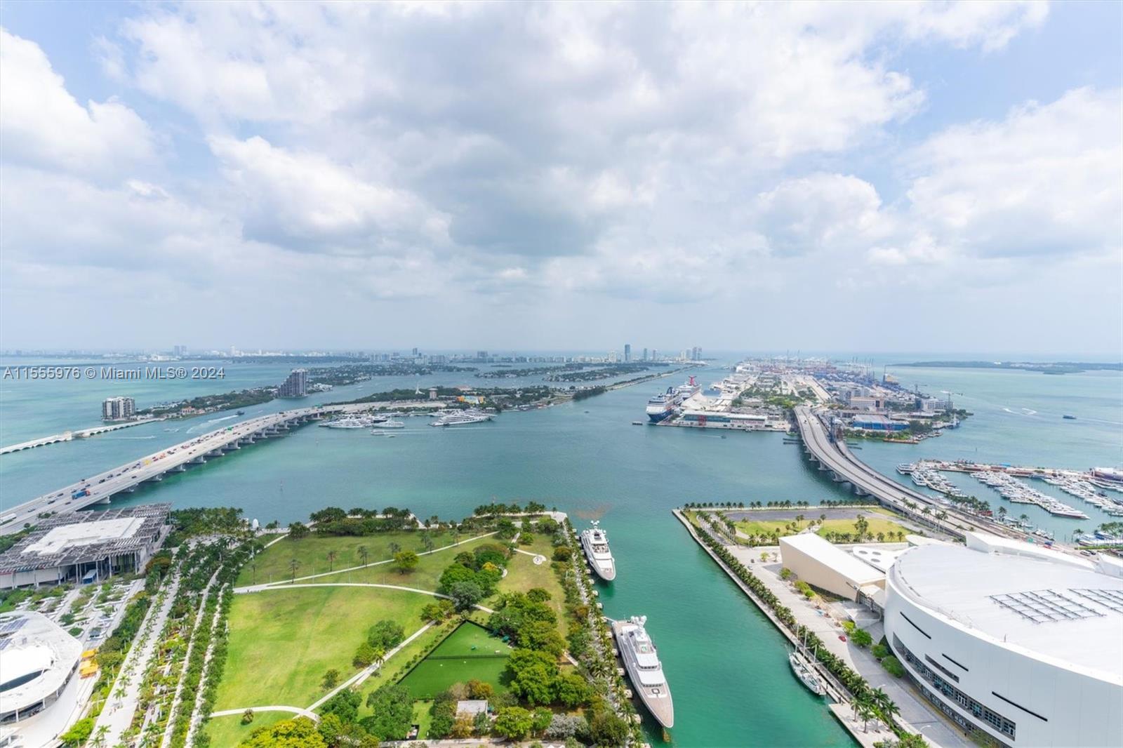 This stunning 2 bedroom + Den (den has been closed to make a third bedroom) / 3 bathroom apartment at 900 Biscayne Bay offers breathtaking views of the bay, ocean, and city! The private foyer entrance leads to a spacious living area great for entertaining. Being a flow through unit this apartment offers both sunrise and sunset views. Located in the heart of Downtown, just minutes away from Miami Beach, Brickell, Midtown and others! The building offers its residents numerous amenities including gym, sauna, locker room, massage treatment rooms, meeting rooms, theater, children's play room, yoga and aerobics room. Don't miss out on this luxurious living experience!