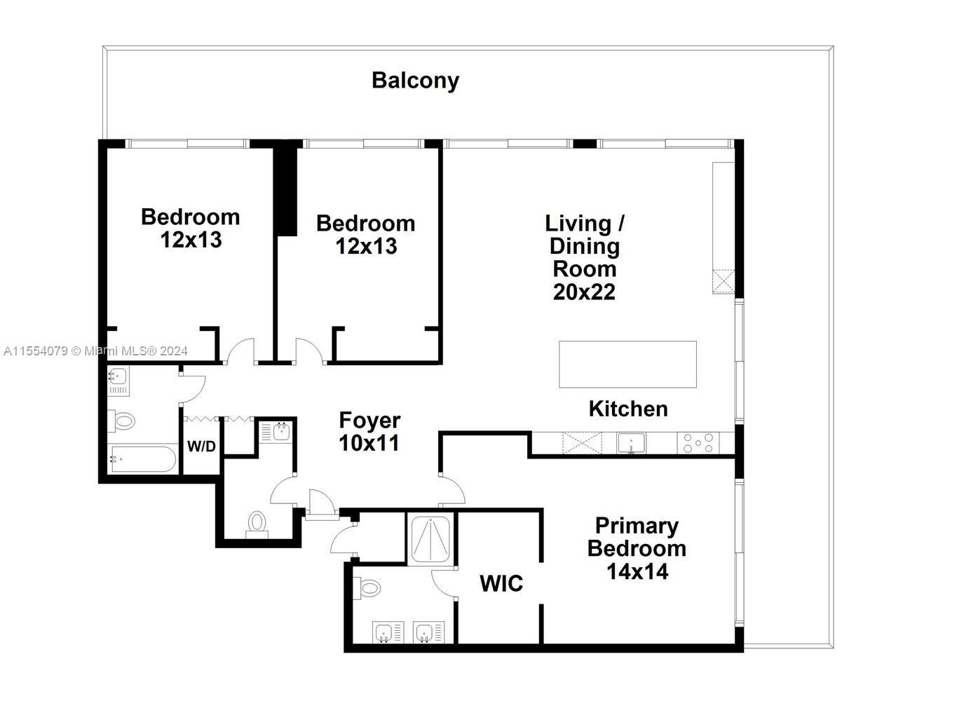 3470 E Coast Ave H1601, Miami, Florida 33137, 3 Bedrooms Bedrooms, ,2 BathroomsBathrooms,Residential,For Sale,3470 E Coast Ave H1601,A11554079