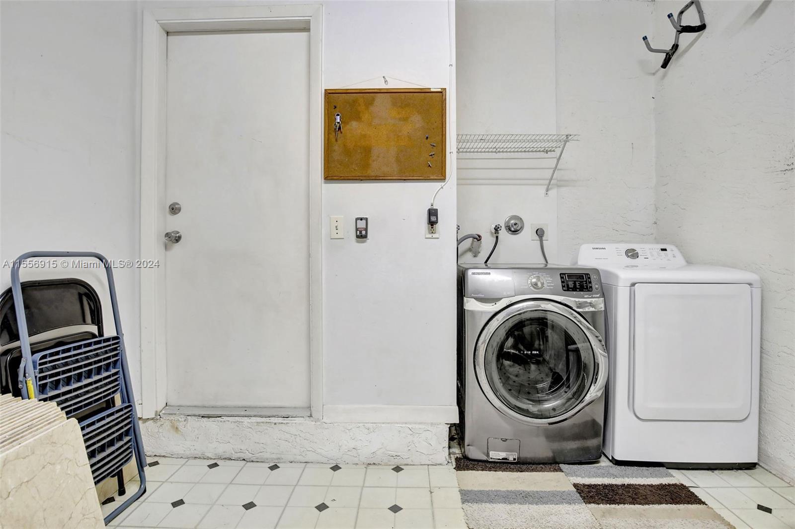 Laundry in garage
