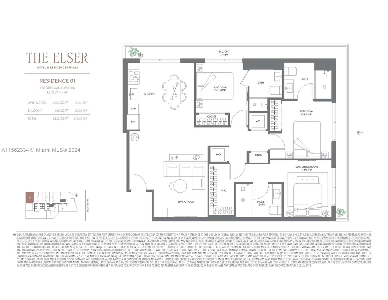 398 NE 5th St 3901, Miami, Florida 33132, 3 Bedrooms Bedrooms, ,3 BathroomsBathrooms,Residential,For Sale,398 NE 5th St 3901,A11562334