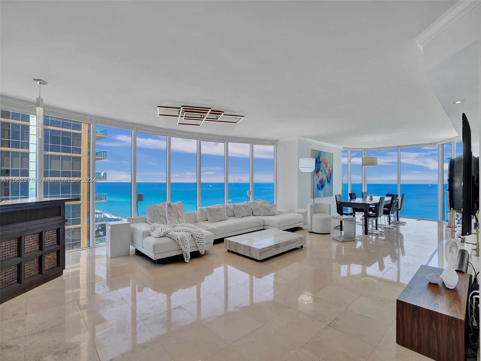 AMAZING SUNRISE TO SUNSET VIEWS FROM THIS UNIQUE SPACIOUS 3BED 3 BATH + DEN RESIDENCE.
GREAT LOCATION, CENTRALY LOCATED IN SUNNY ISLES.
WALK TO RESTAURANTS, MARKET, WALGREENS, BANKS, SCHOOLS ETC.
AMENITIES AND COMMON AREAS HAVE BEEN RECENTLY UPGRADED.
EASY TO SHOW, CONTACT IN HOUSE AGENT FOR SHOWINGS.