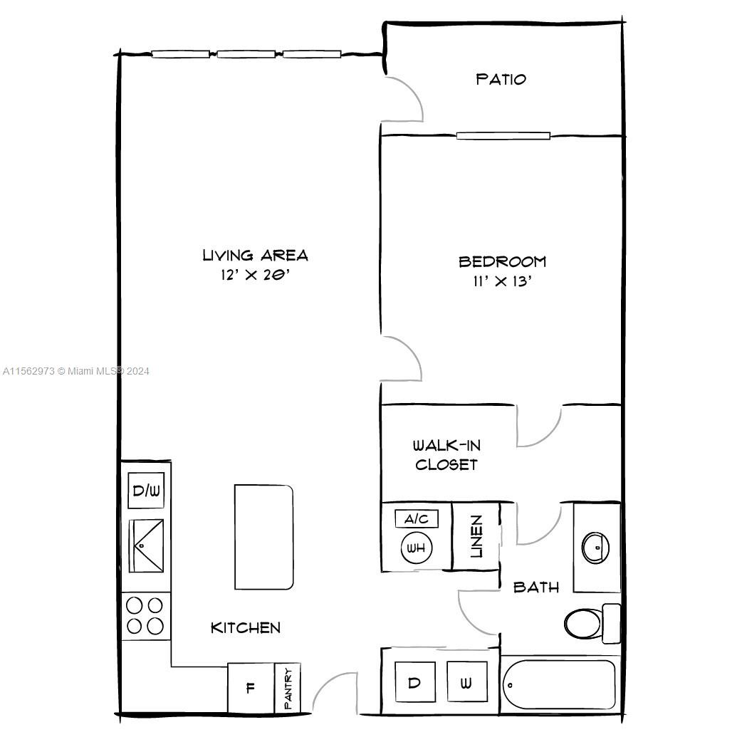 10170 SW 7th St 25-307, Pembroke Pines, Florida 33025, 1 Bedroom Bedrooms, ,1 BathroomBathrooms,Residentiallease,For Rent,10170 SW 7th St 25-307,A11562973
