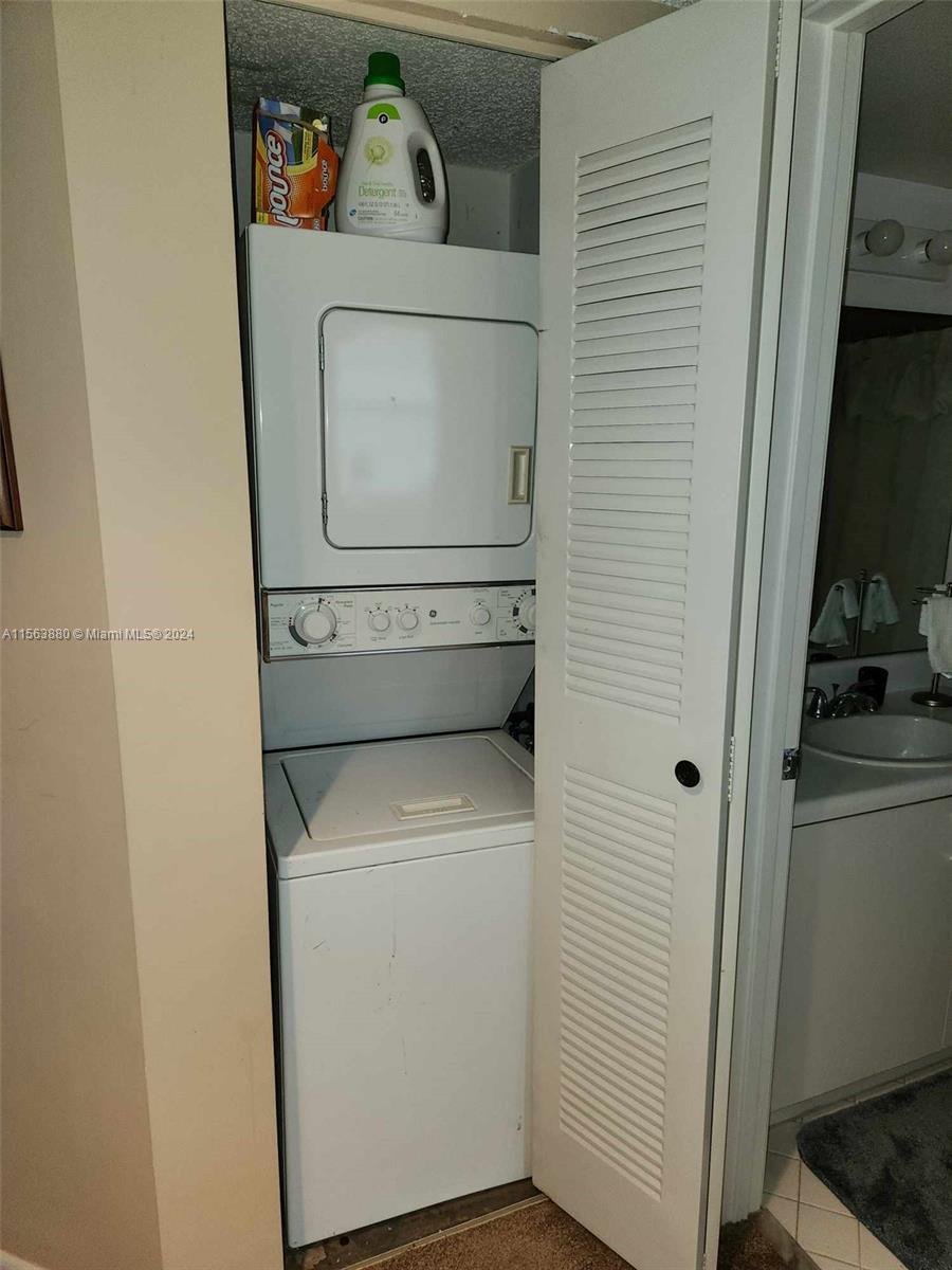 Washer dyer in unit!