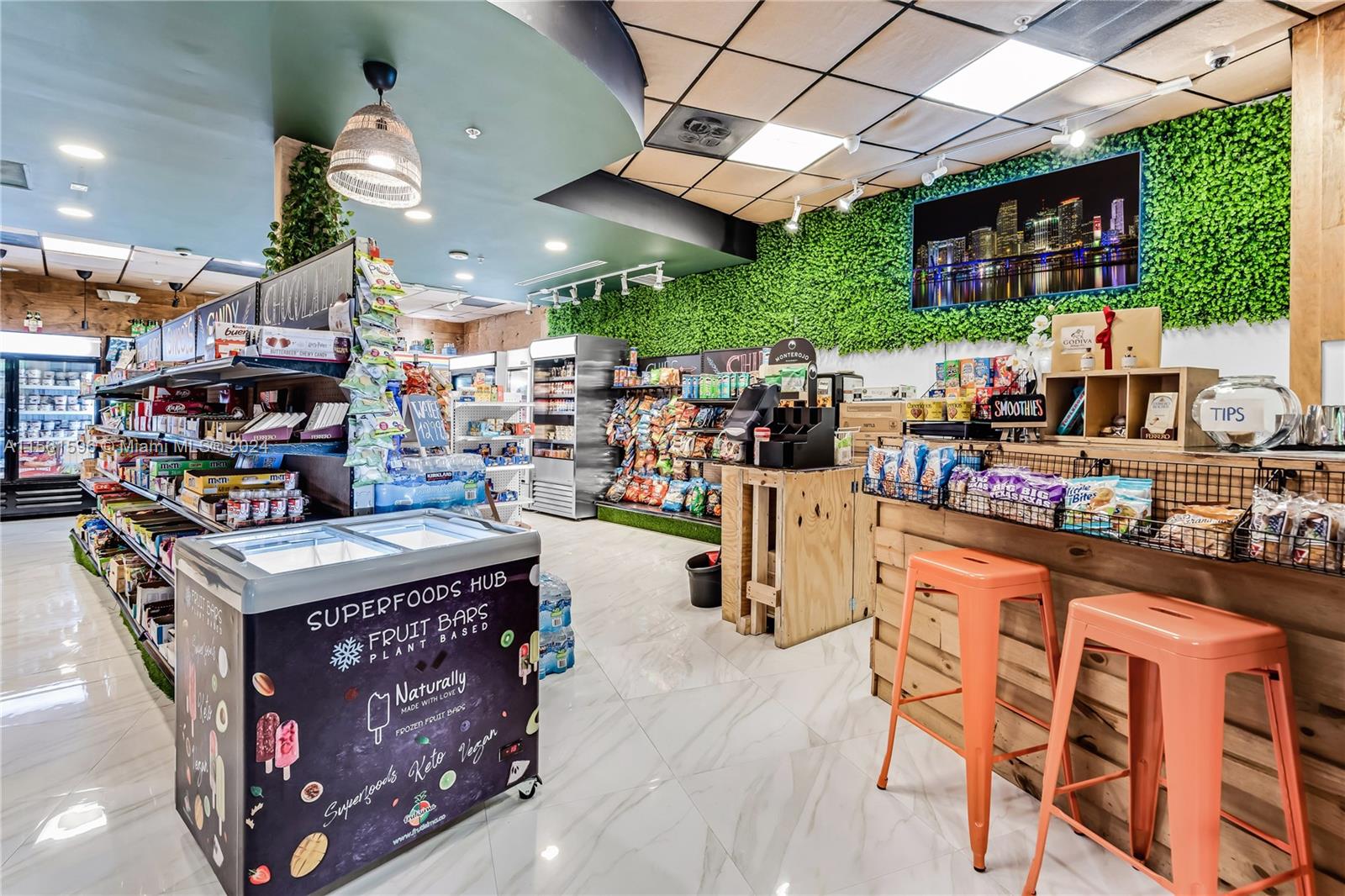 convenient store located at entrance