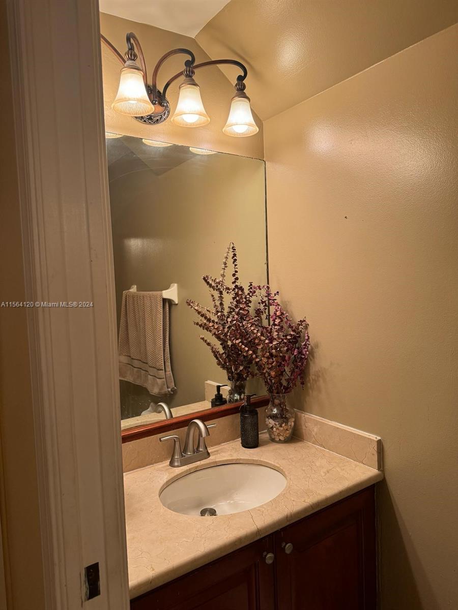 Half bathroom down starirs