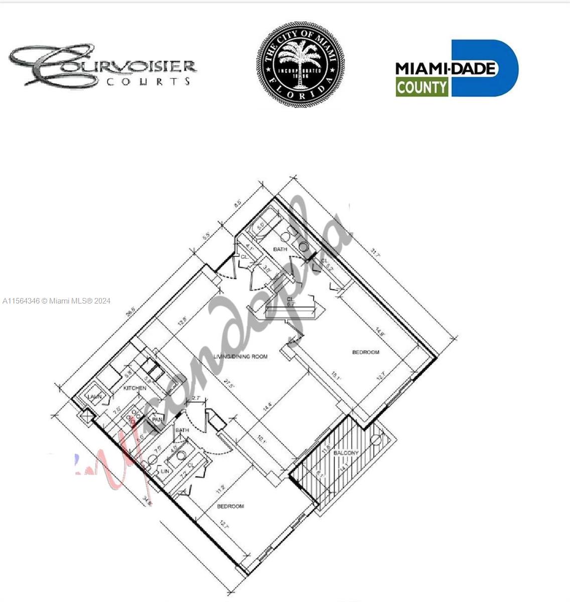 701 Brickell Key Blvd 1911, Miami, Florida 33131, 2 Bedrooms Bedrooms, ,2 BathroomsBathrooms,Residentiallease,For Rent,701 Brickell Key Blvd 1911,A11564346