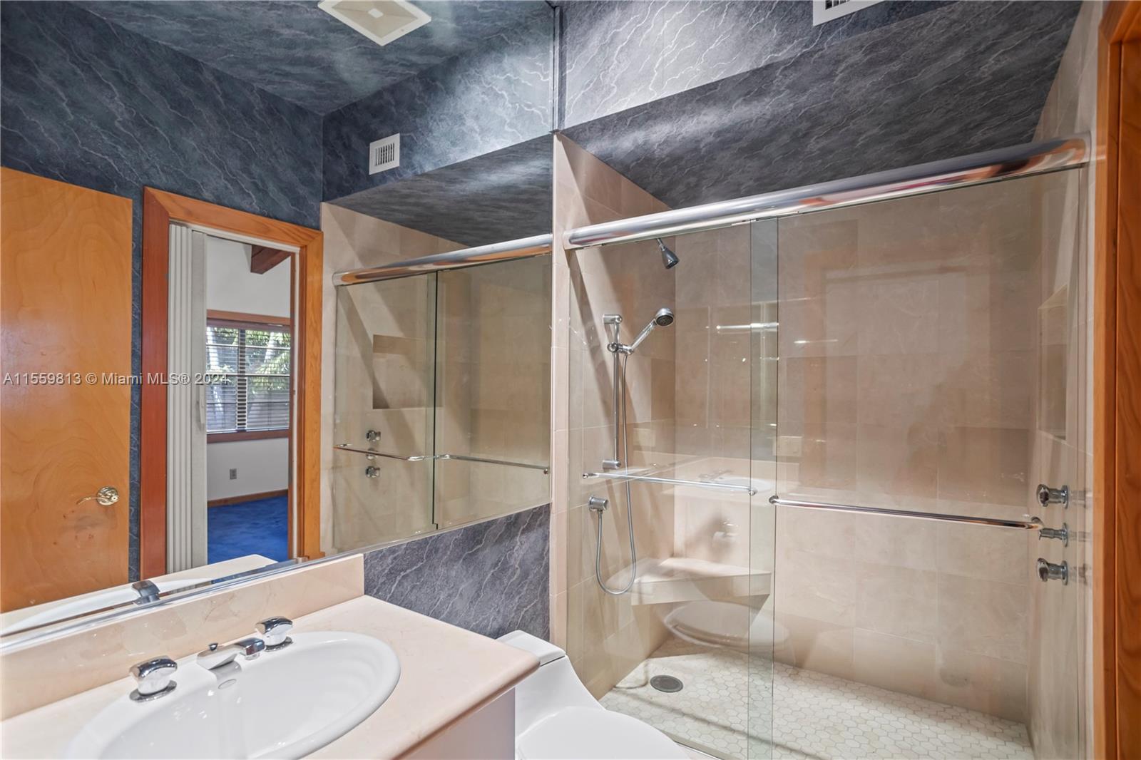 2nd Primary bathroom with huge walk in shower