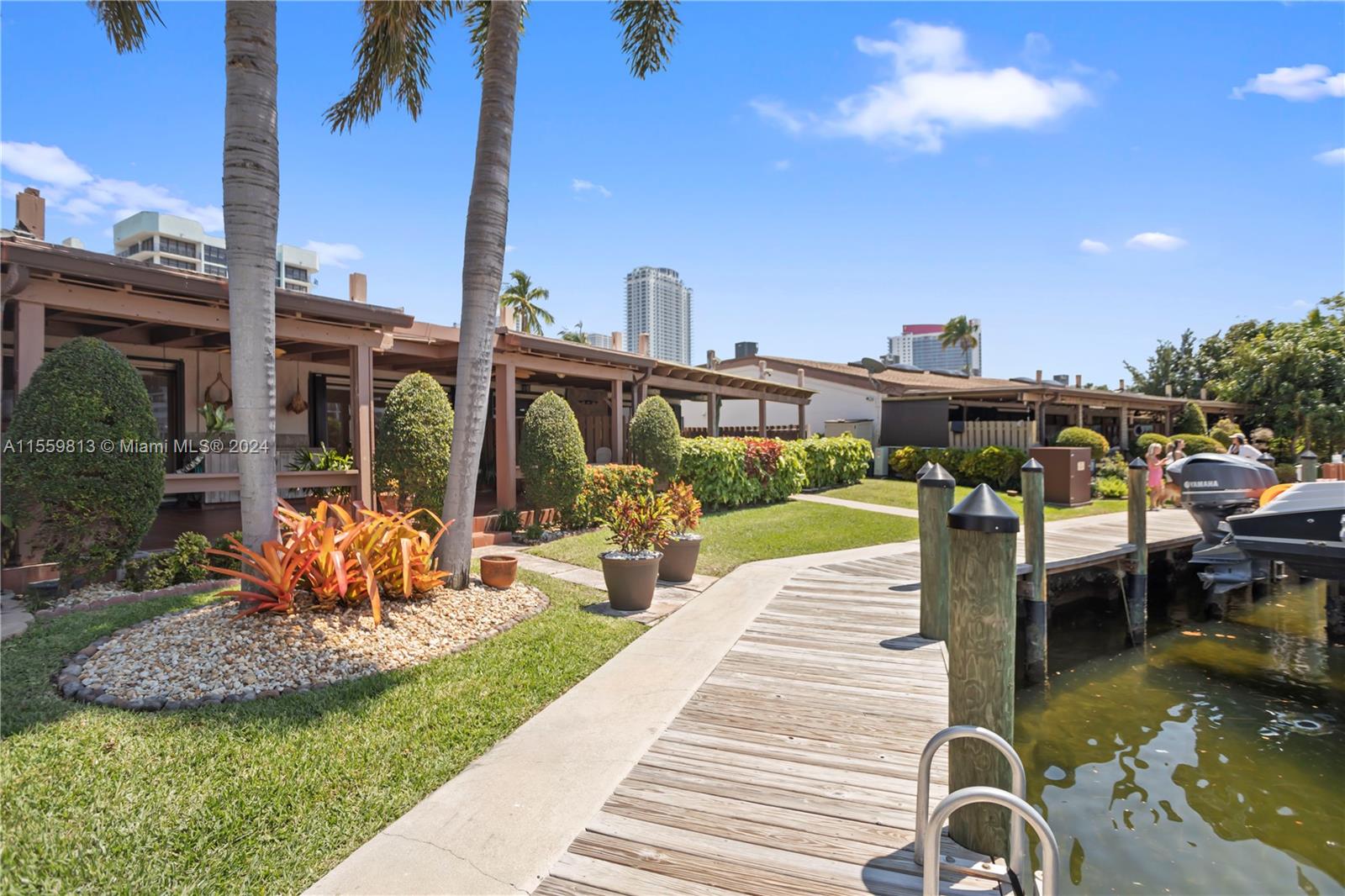 Backside of property