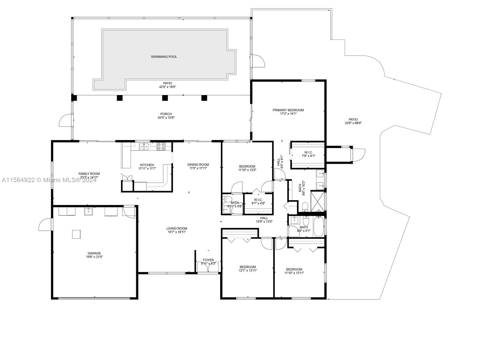 7350 SW 147th Ct, Miami, Florida 33193, 4 Bedrooms Bedrooms, ,2 BathroomsBathrooms,Residential,For Sale,7350 SW 147th Ct,A11564922
